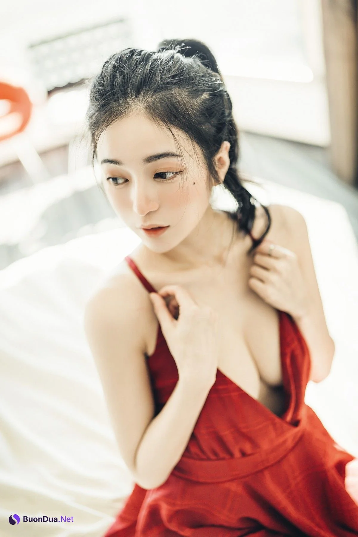 JVID精品 🔞仙仙辰 透明罩衫 透明駱駝蹄內褲 濕潤黑絲 我的女友 這次有點色😈有點甜 Set.01 - Photo 16