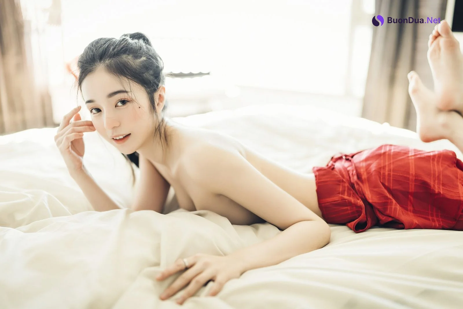 JVID精品 🔞仙仙辰 透明罩衫 透明駱駝蹄內褲 濕潤黑絲 我的女友 這次有點色😈有點甜 Set.01 - Photo 20