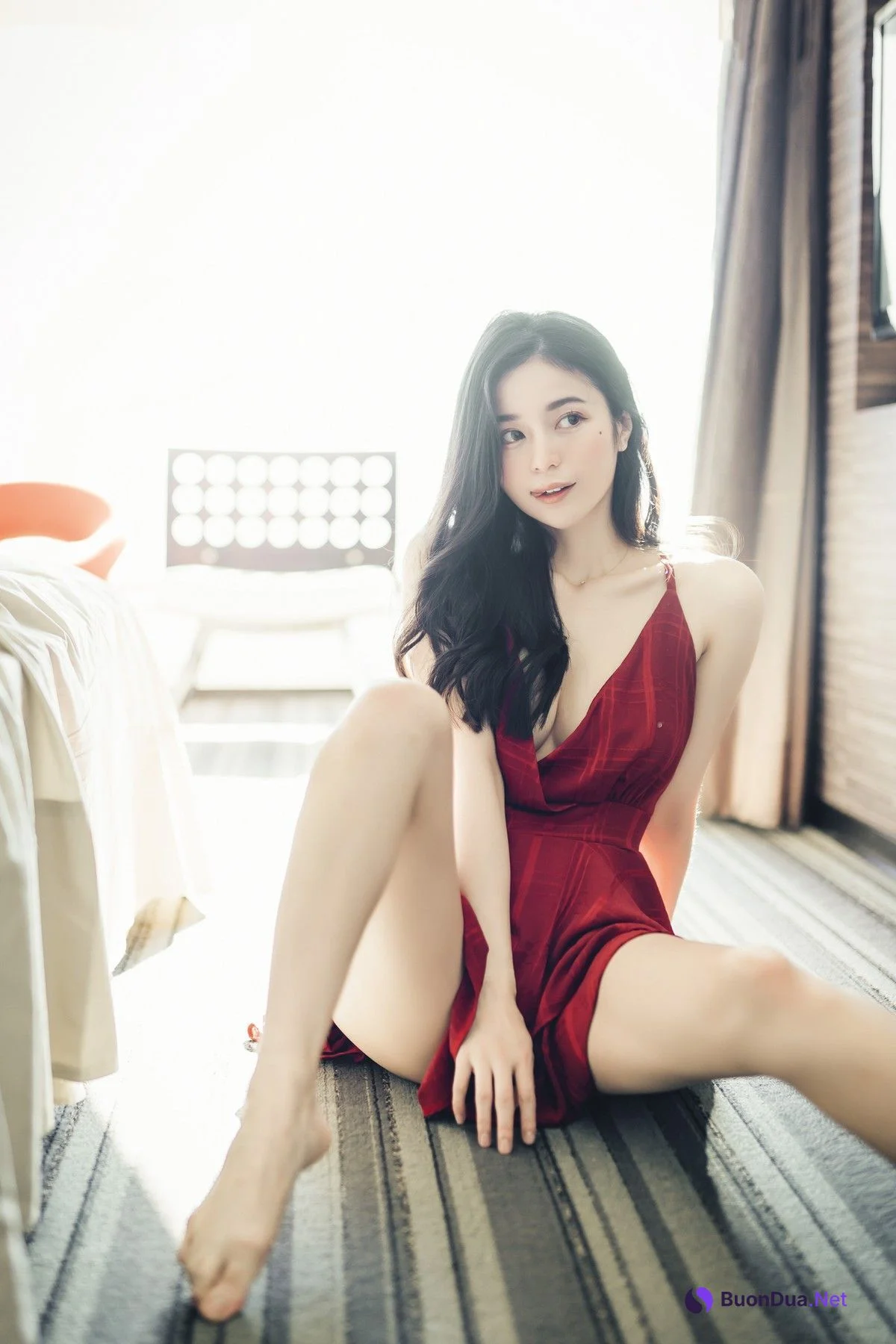 JVID精品 🔞仙仙辰 透明罩衫 透明駱駝蹄內褲 濕潤黑絲 我的女友 這次有點色😈有點甜 Set.01 - Photo 3