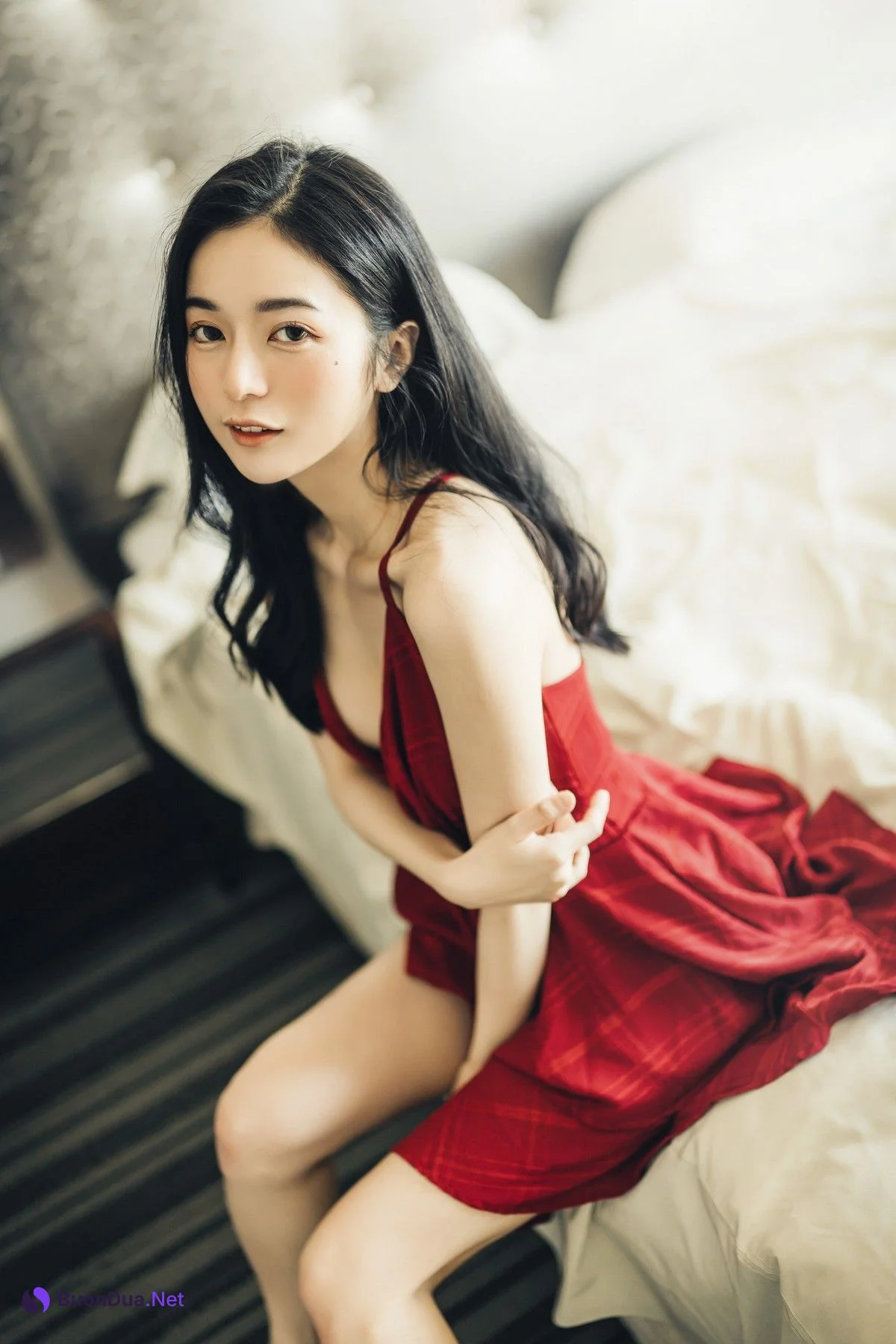 JVID精品 🔞仙仙辰 透明罩衫 透明駱駝蹄內褲 濕潤黑絲 我的女友 這次有點色😈有點甜 Set.01 - Photo 7