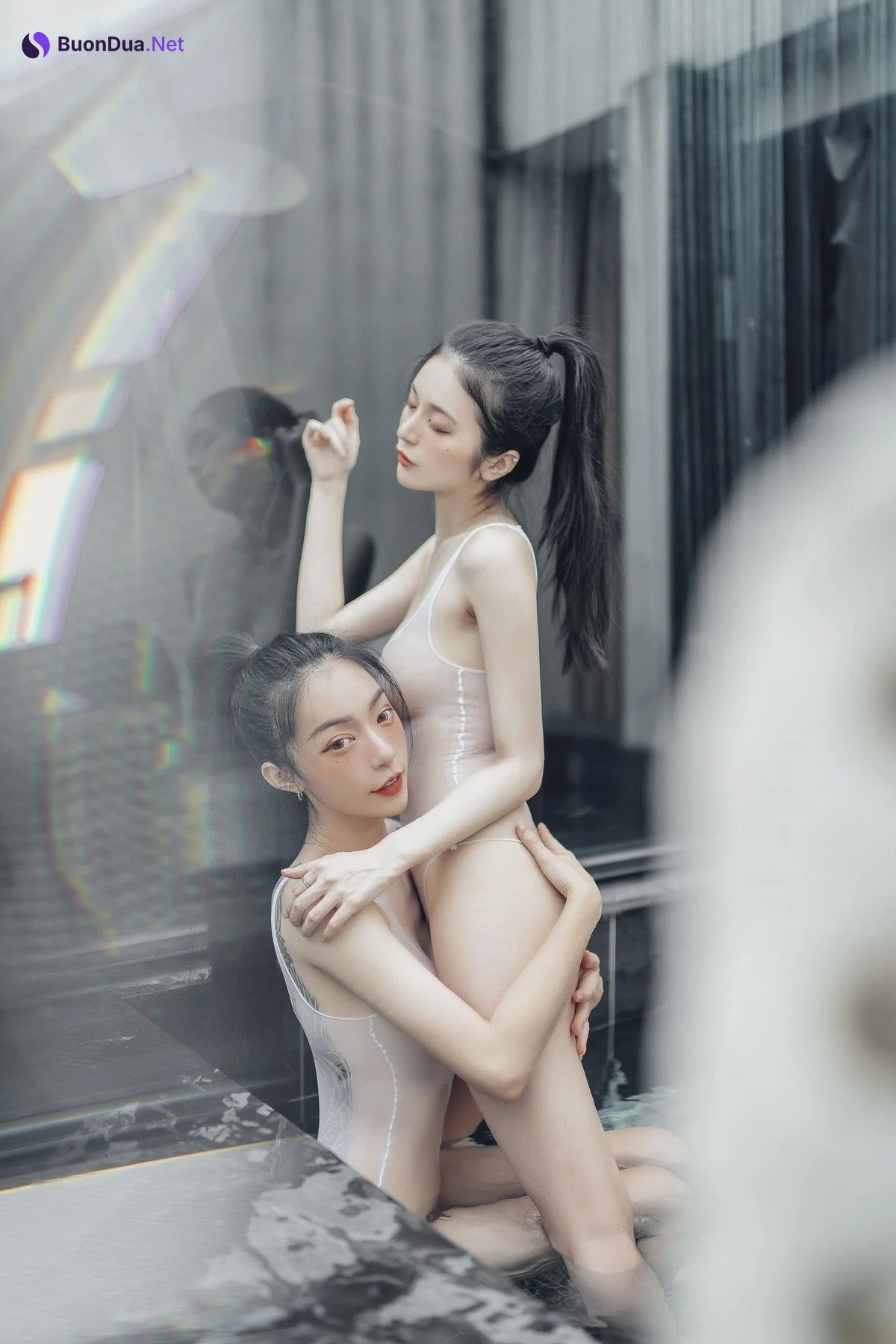 JVID精品 情色國王遊戲🔞比賽寫真情色大突破🔥 飄飄 辰辰 挑戰大家從沒有看過的她們 內容絕對厲害!!超誠意尺度滿滿的國王視角❤️讓兩位女神服侍 誰才是國王 Set.02 - Photo 16