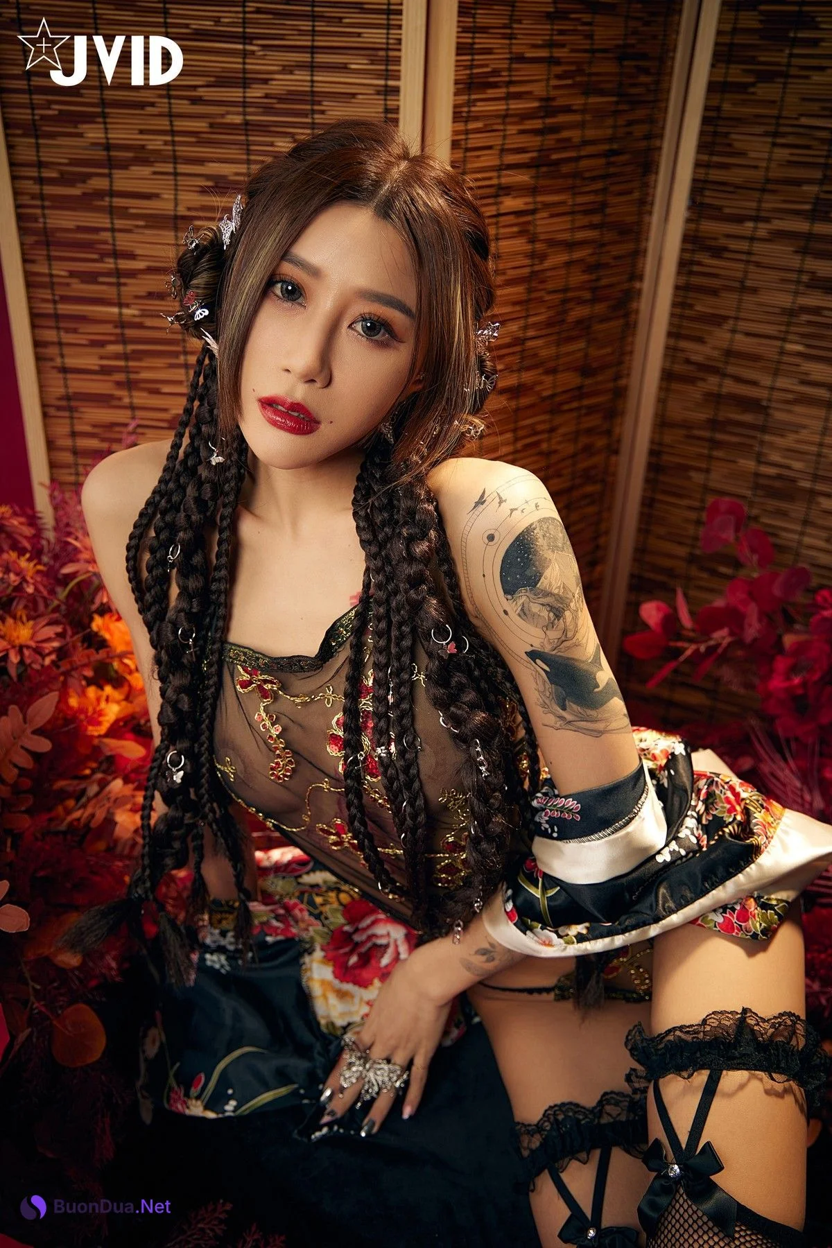 JVID精品 聖上寵幸首選～傾國傾城囍媚娘 婀娜多姿 酥胸外露 Set.02 - Photo 12