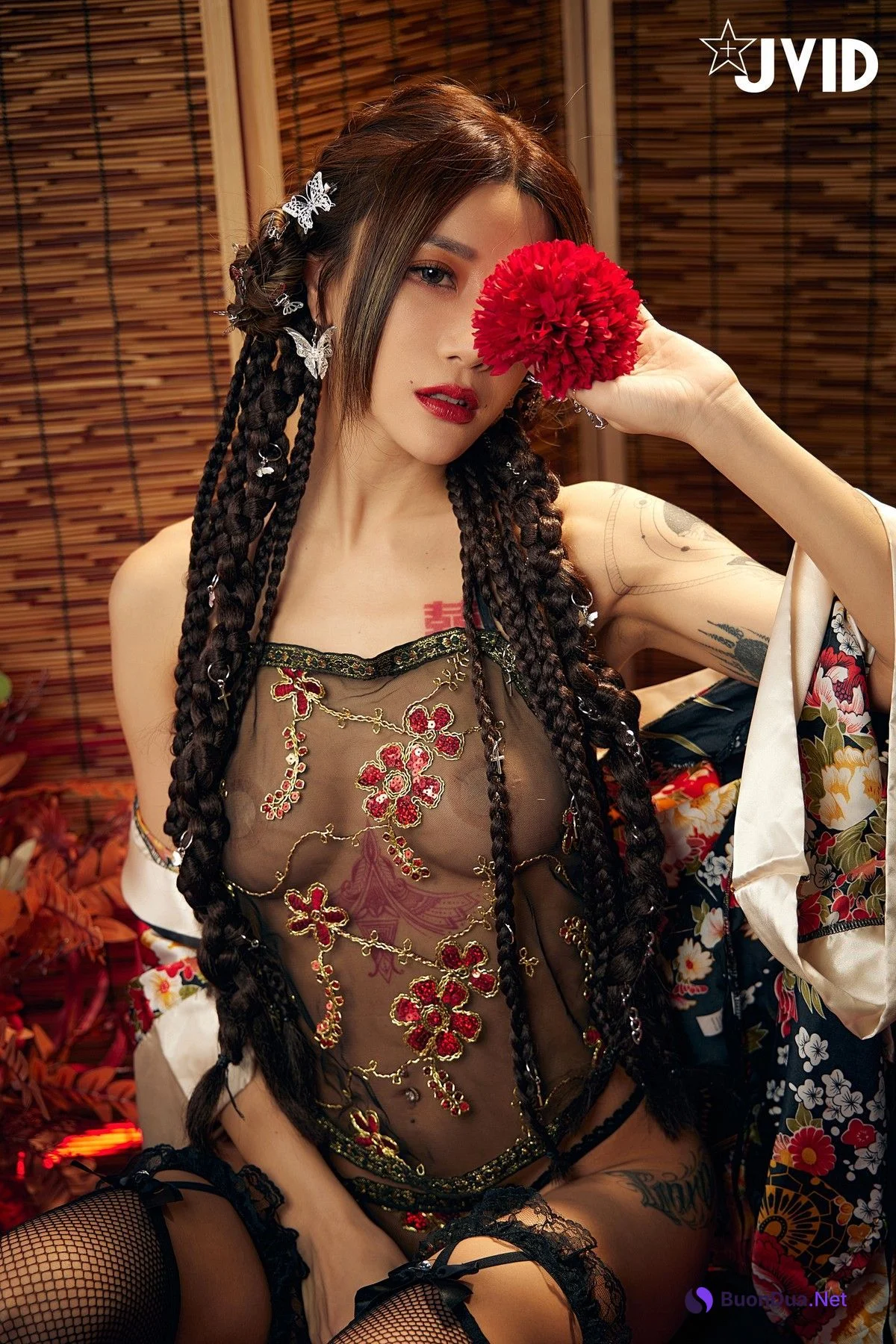 JVID精品 聖上寵幸首選～傾國傾城囍媚娘 婀娜多姿 酥胸外露 Set.02 - Photo 19