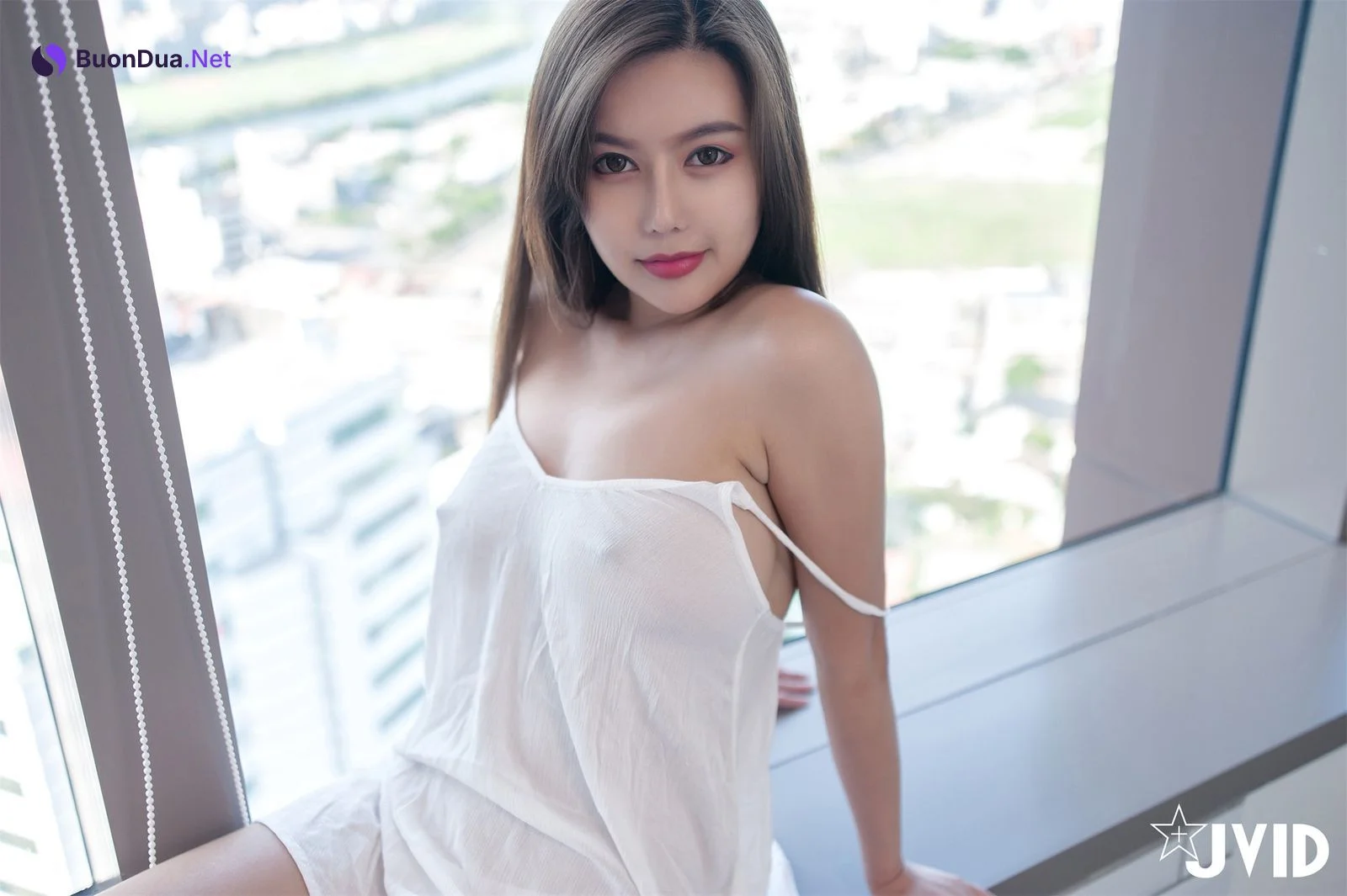 JVID精品 夢幻般的美巨乳女神【木木森】景觀高樓內的裸體誘惑 Set.02 - Photo 18