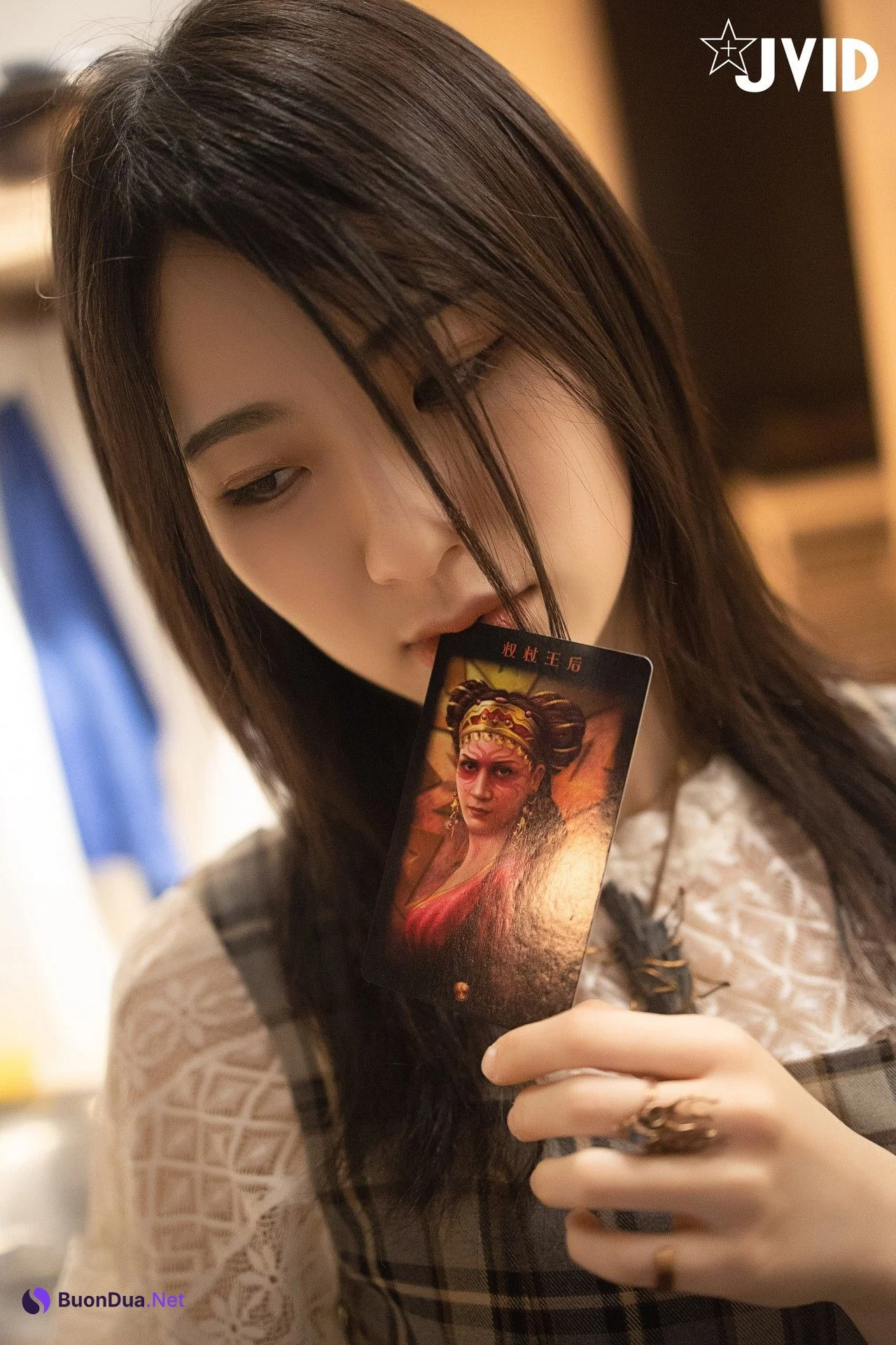 JVID精品 塔羅少女~阿瓈 光明黑暗吞噬 Set.02 - Photo 4