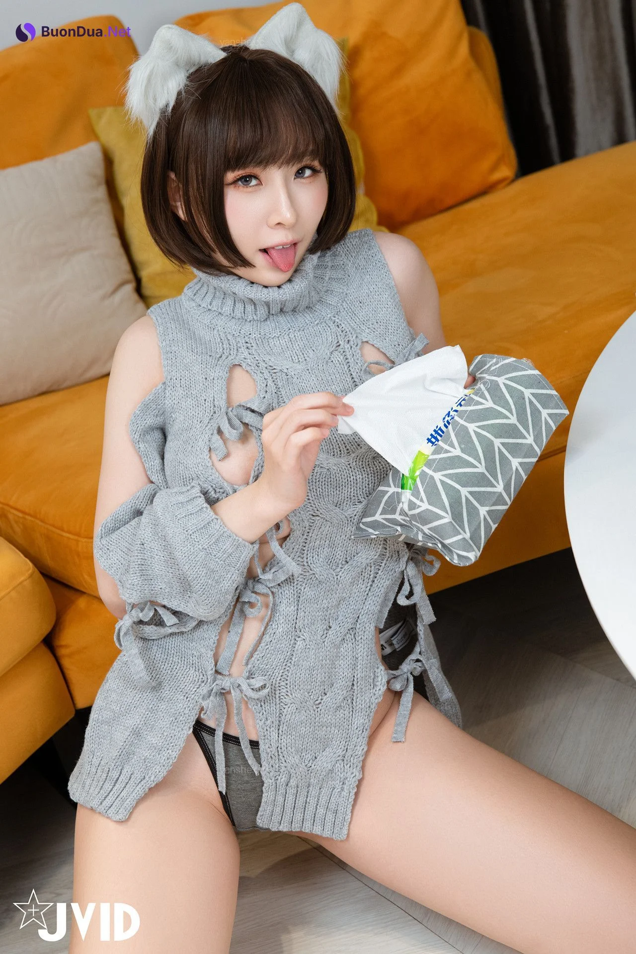 JVID 黎菲兒 《元宇宙》-巨乳女仆，挑逗版 Set.02 - Photo 7
