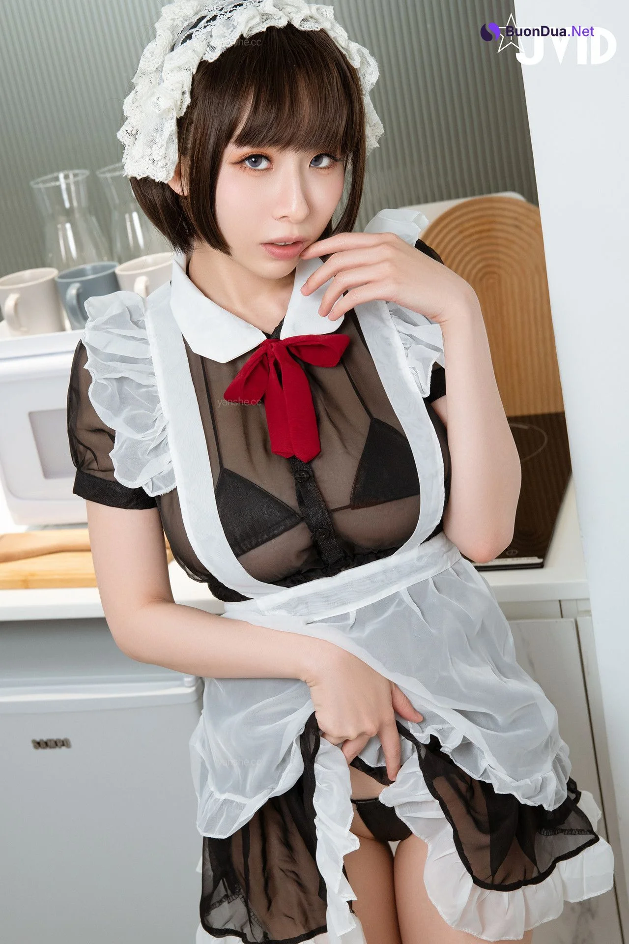 JVID 黎菲兒 《元宇宙》-巨乳女仆，挑逗版 Set.03 - Photo 10