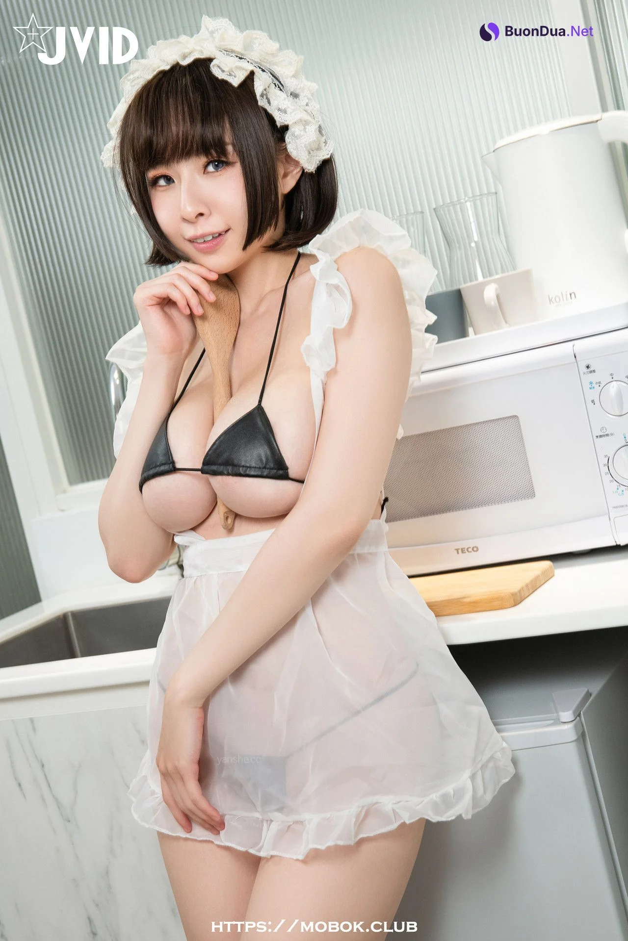 JVID 黎菲兒 《元宇宙》-巨乳女仆，挑逗版 Set.03 - Photo 12