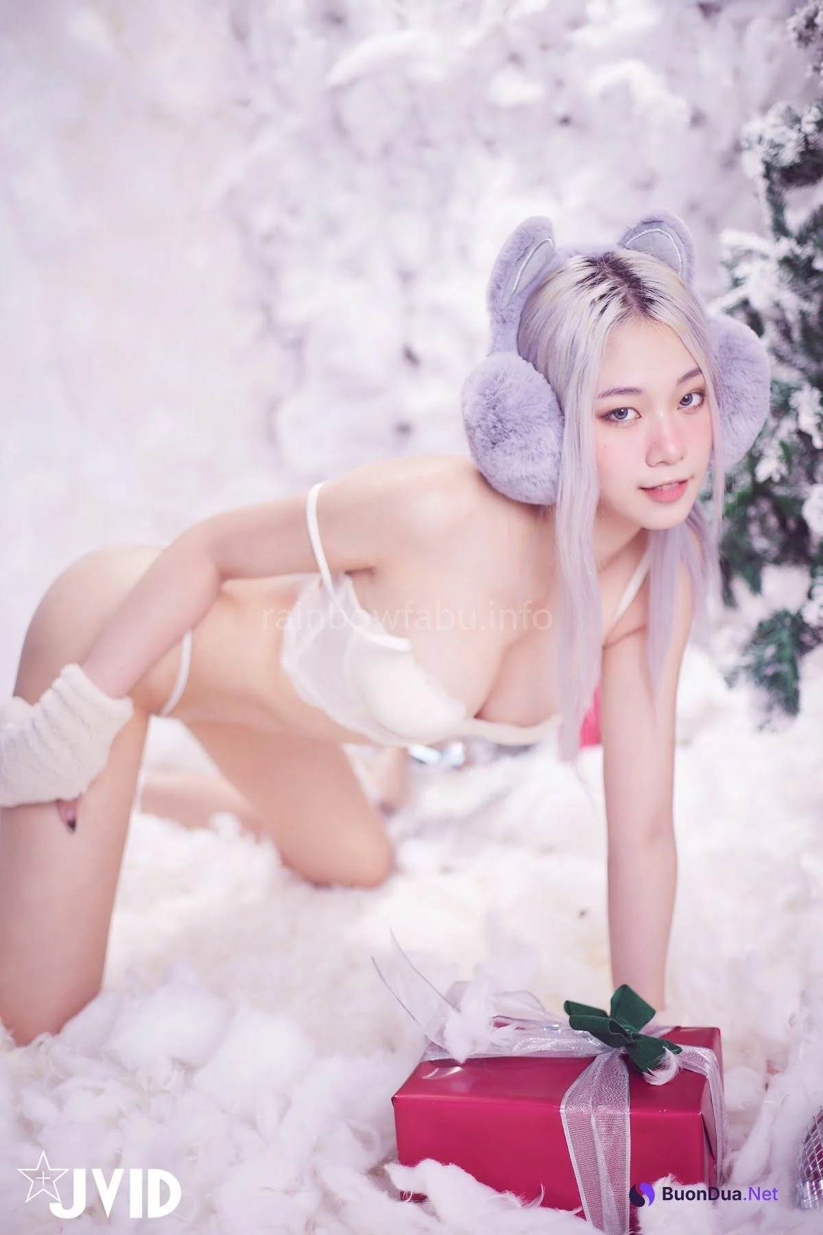 [JVID] Verna – 性感的愛死寂寞人雪女Verna陪你度過聖誕寒冬 - Photo 12
