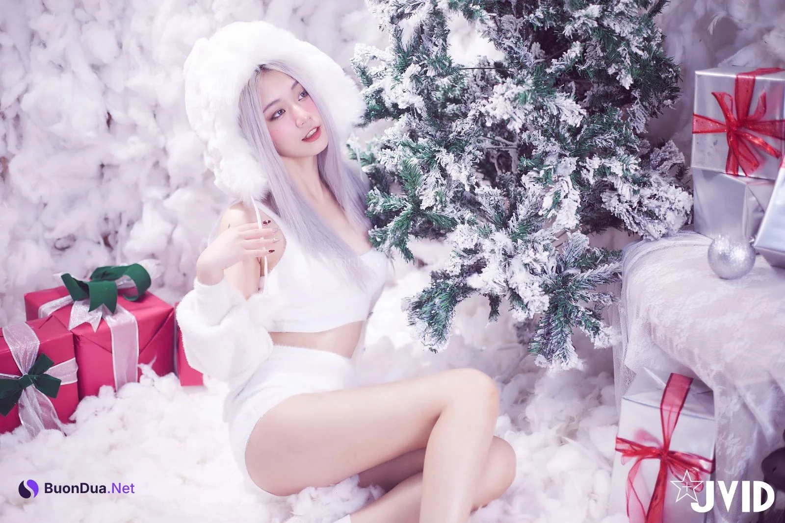 [JVID] Verna – 性感的愛死寂寞人雪女Verna陪你度過聖誕寒冬 - Photo 17