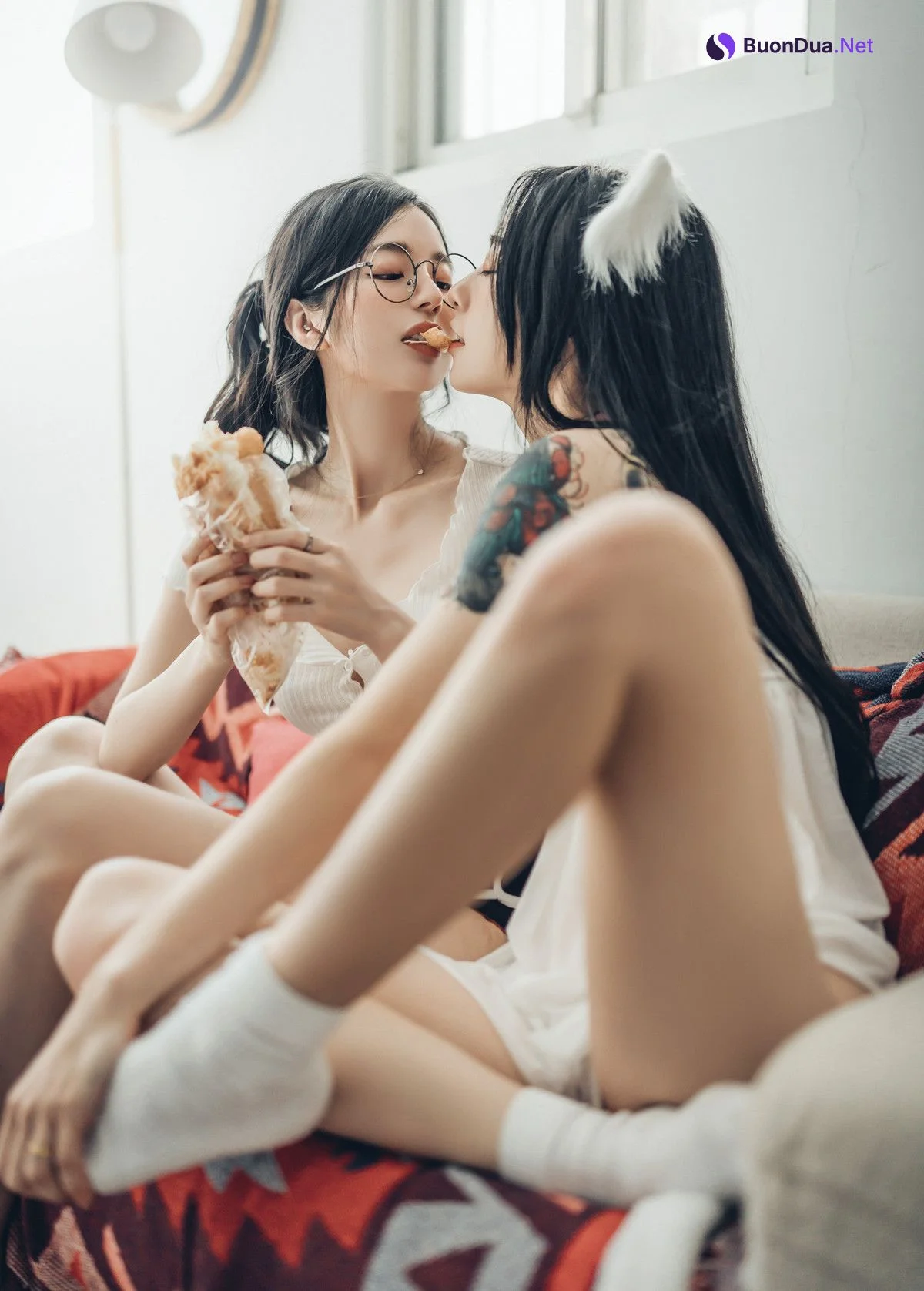 JVID精品 三位女神全裸合體🔞 宅女辰辰與她的兩隻貓咪飄飄 妍妍的性生活❤️ Vol.01 Set.01 - Photo 19