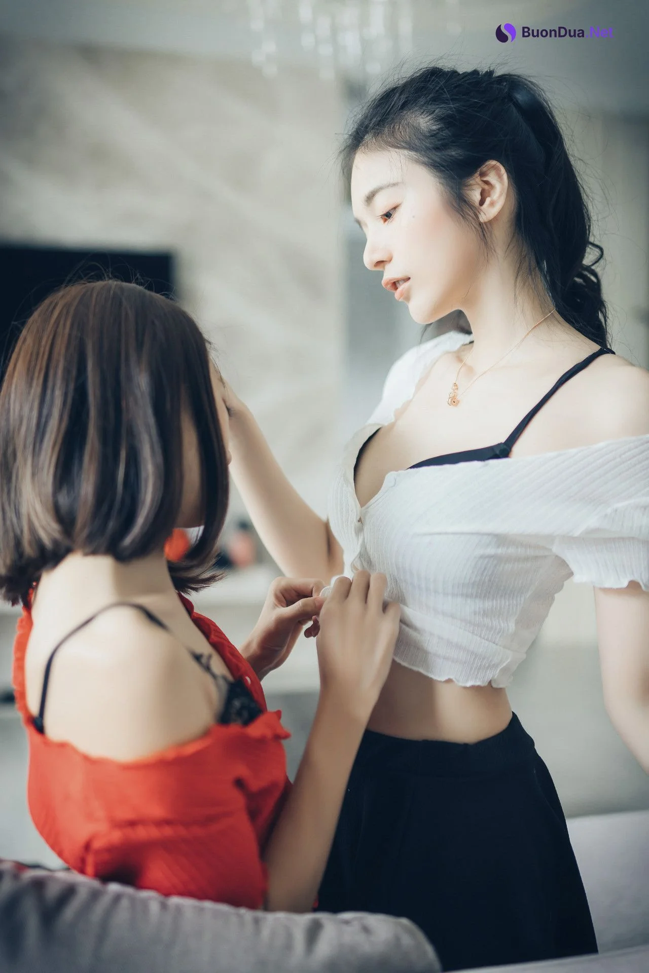 JVID精品 好色蘿莉妍妍X巨乳御姊辰辰❤️ 百合開發初體驗 Vol.01 - Photo 12