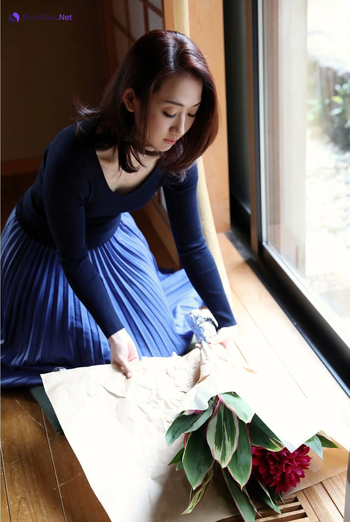 Kana Mito 水戸かな, 週刊ポストデジタル写真集 [花を愛でる人] Set.01 - 照片 3