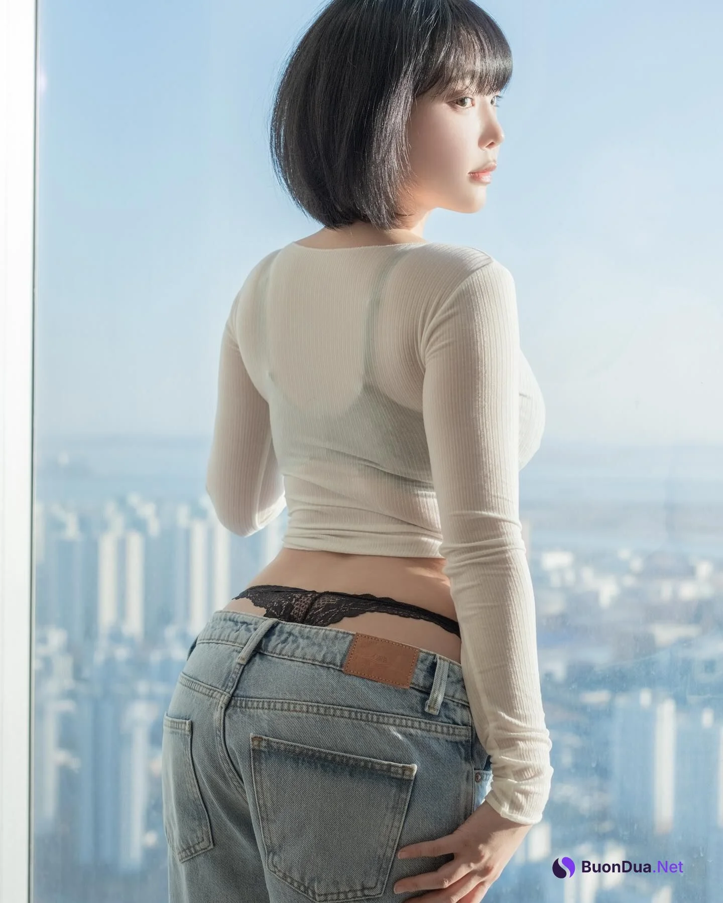 Kang In-kyung (강인경) – White T-Shirt and Jeans Concept - รูปภาพ 13