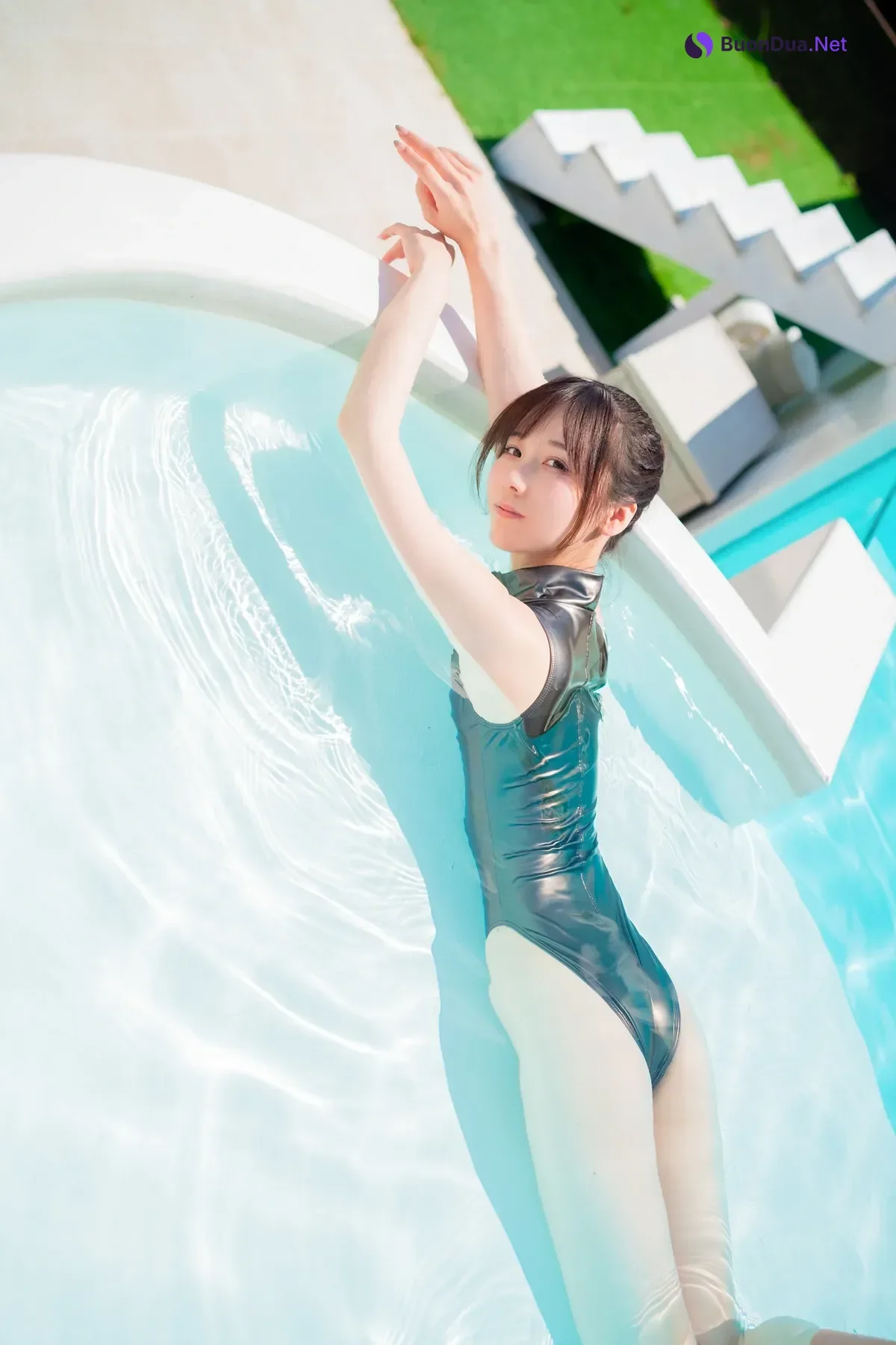 Kenken けんけんぱ, デジタル写真集 夕阳西下 竞泳泳装 Set.04 - Photo 18