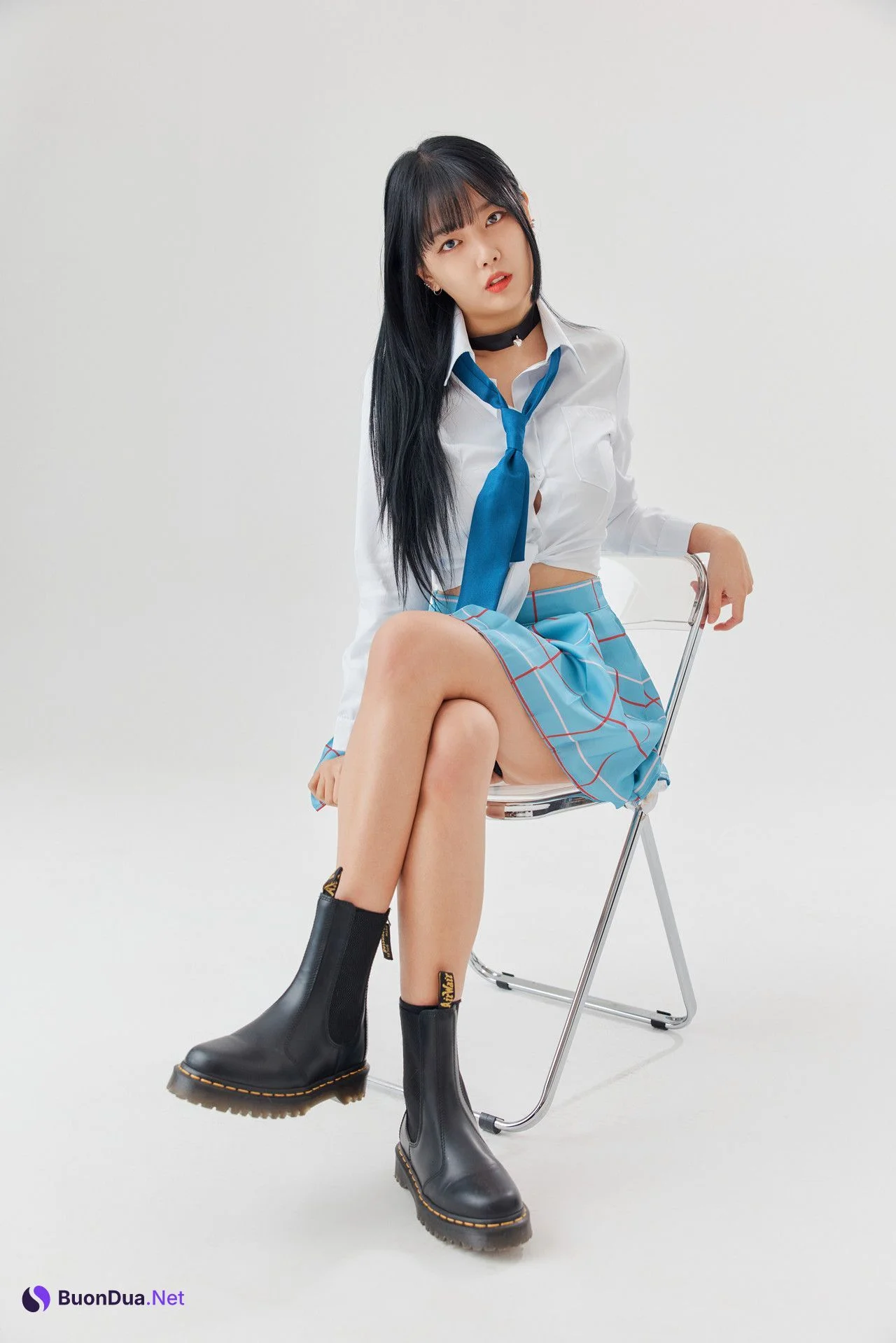 Kiki 키키, PhotoBook ‘Black Hair Marin ♥흑발 마린 키키♥’ Set.01 - Photo 11