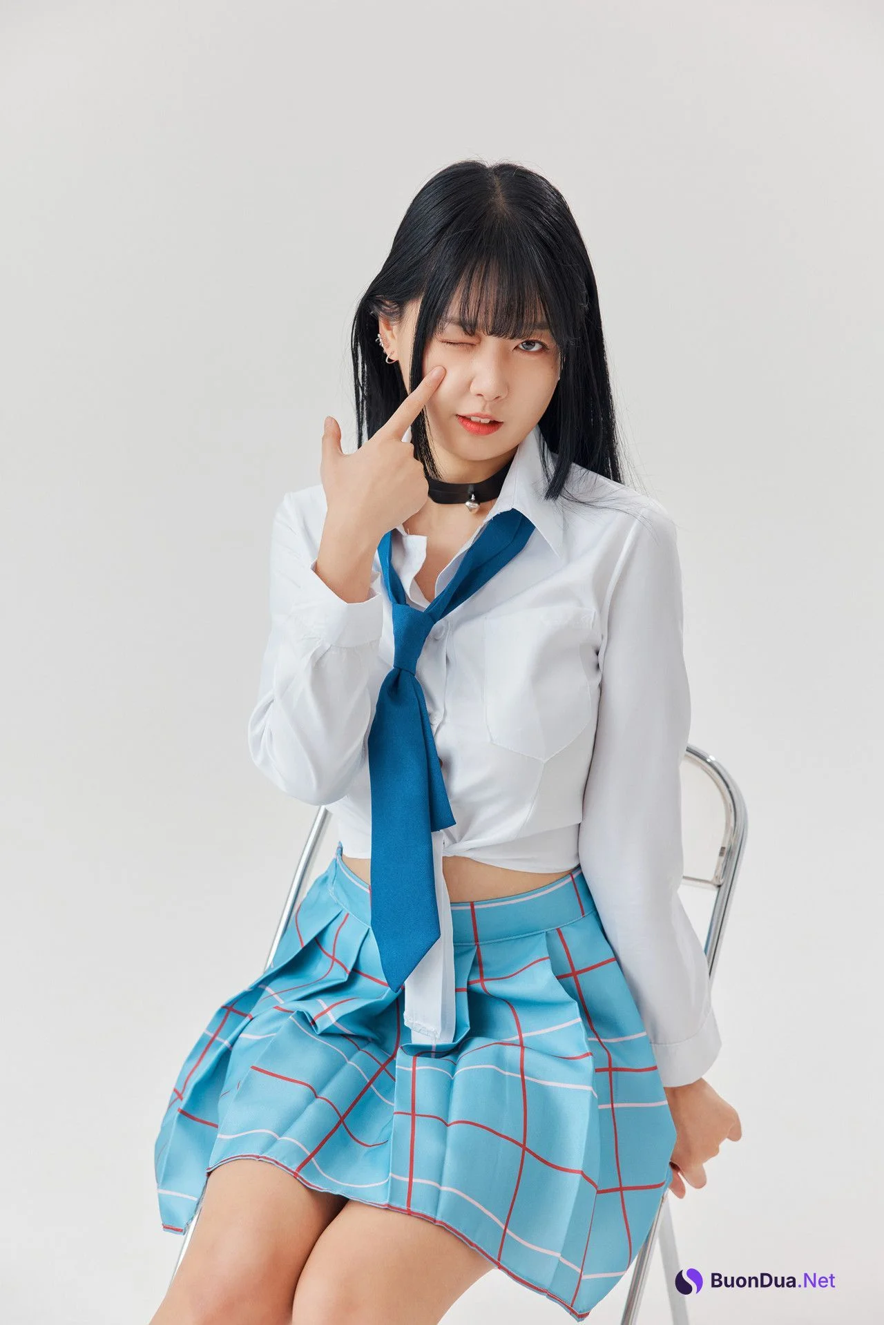Kiki 키키, PhotoBook ‘Black Hair Marin ♥흑발 마린 키키♥’ Set.01 - Photo 13