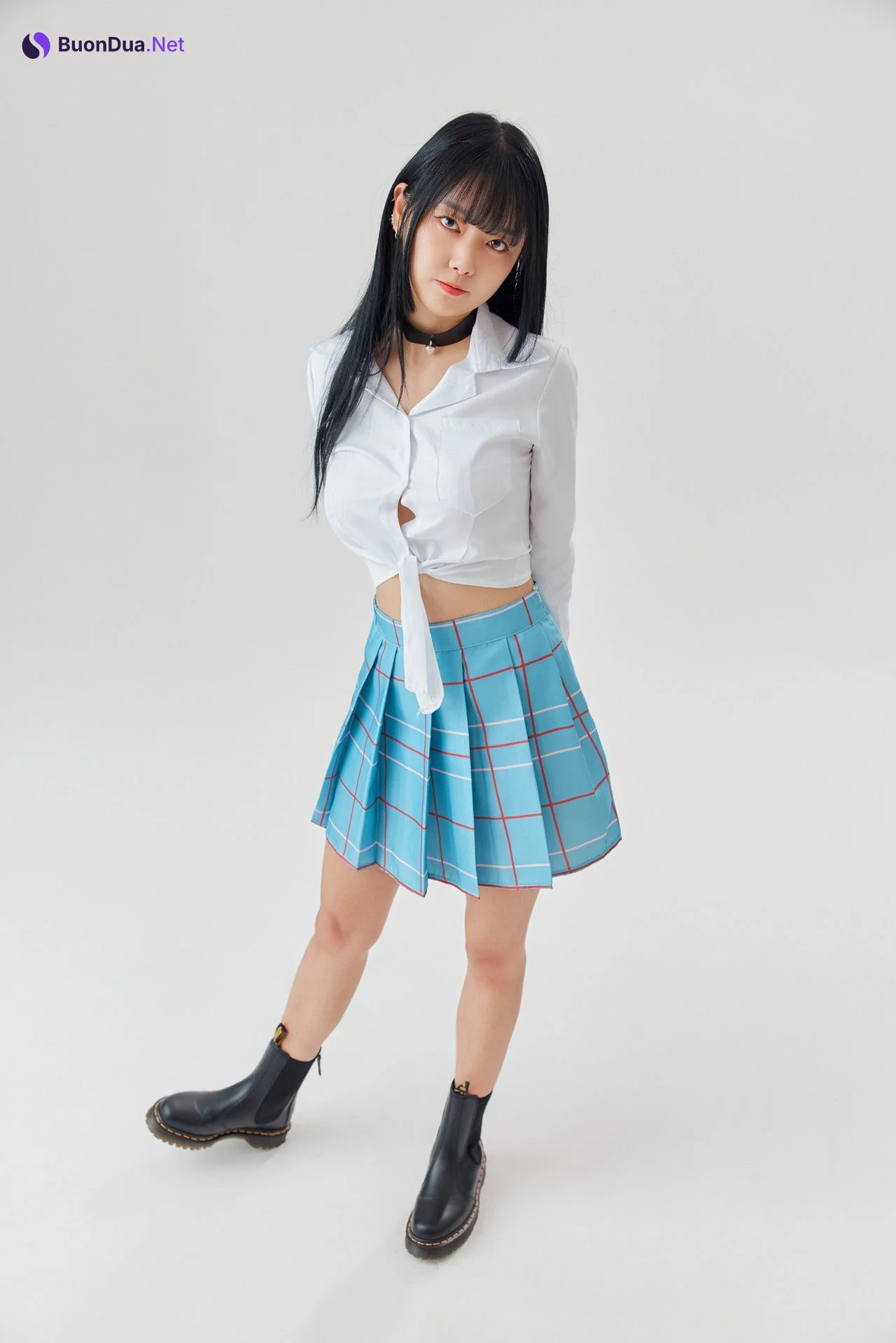 Kiki 키키, PhotoBook ‘Black Hair Marin ♥흑발 마린 키키♥’ Set.01 - Photo 4