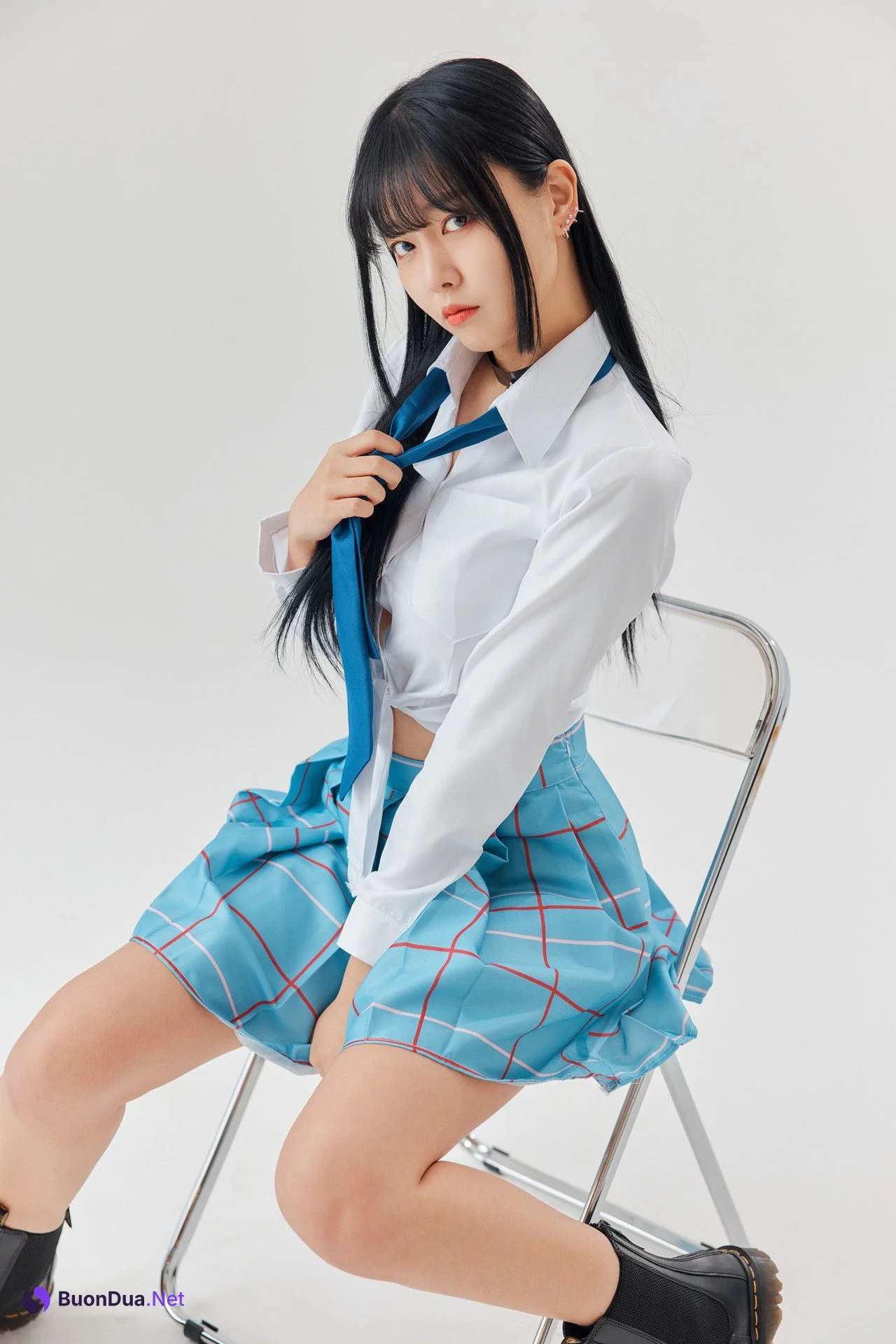 Kiki 키키, PhotoBook ‘Black Hair Marin ♥흑발 마린 키키♥’ Set.01 - Photo 9