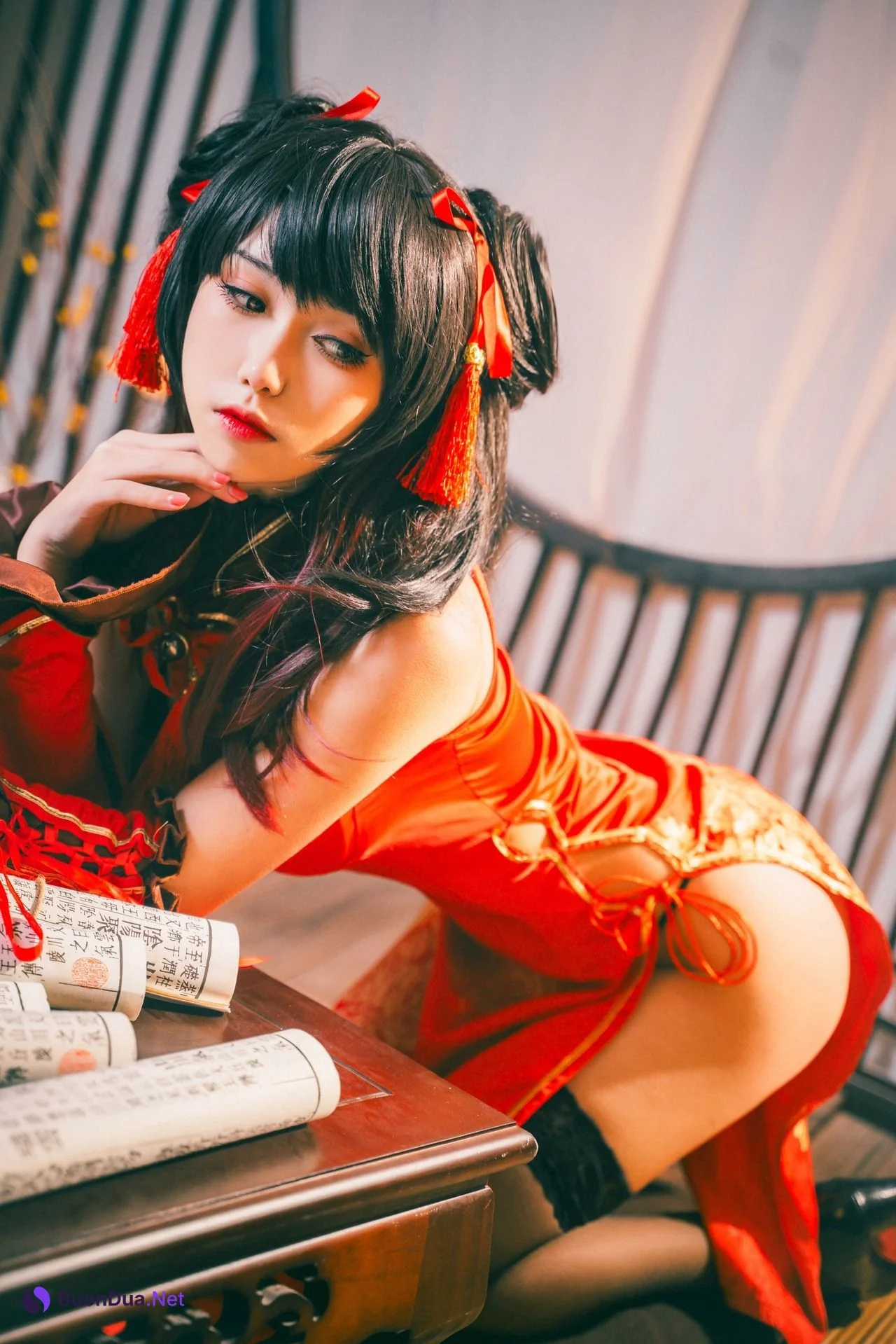 [芋圆侑子] Kurumi Tokisaki 旗袍狂三 - Photo 10