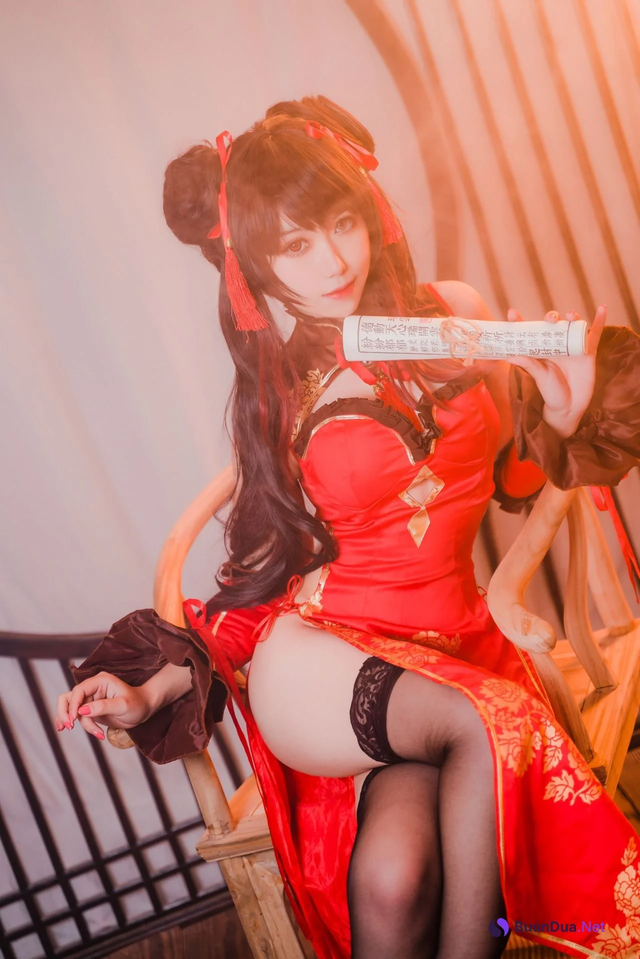 [芋圆侑子] Kurumi Tokisaki 旗袍狂三 - Photo 4