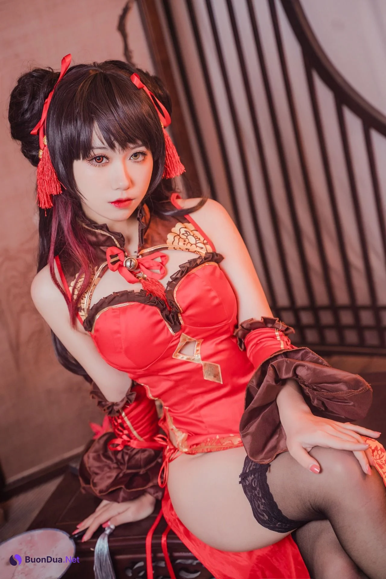 [芋圆侑子] Kurumi Tokisaki 旗袍狂三 - Photo 5