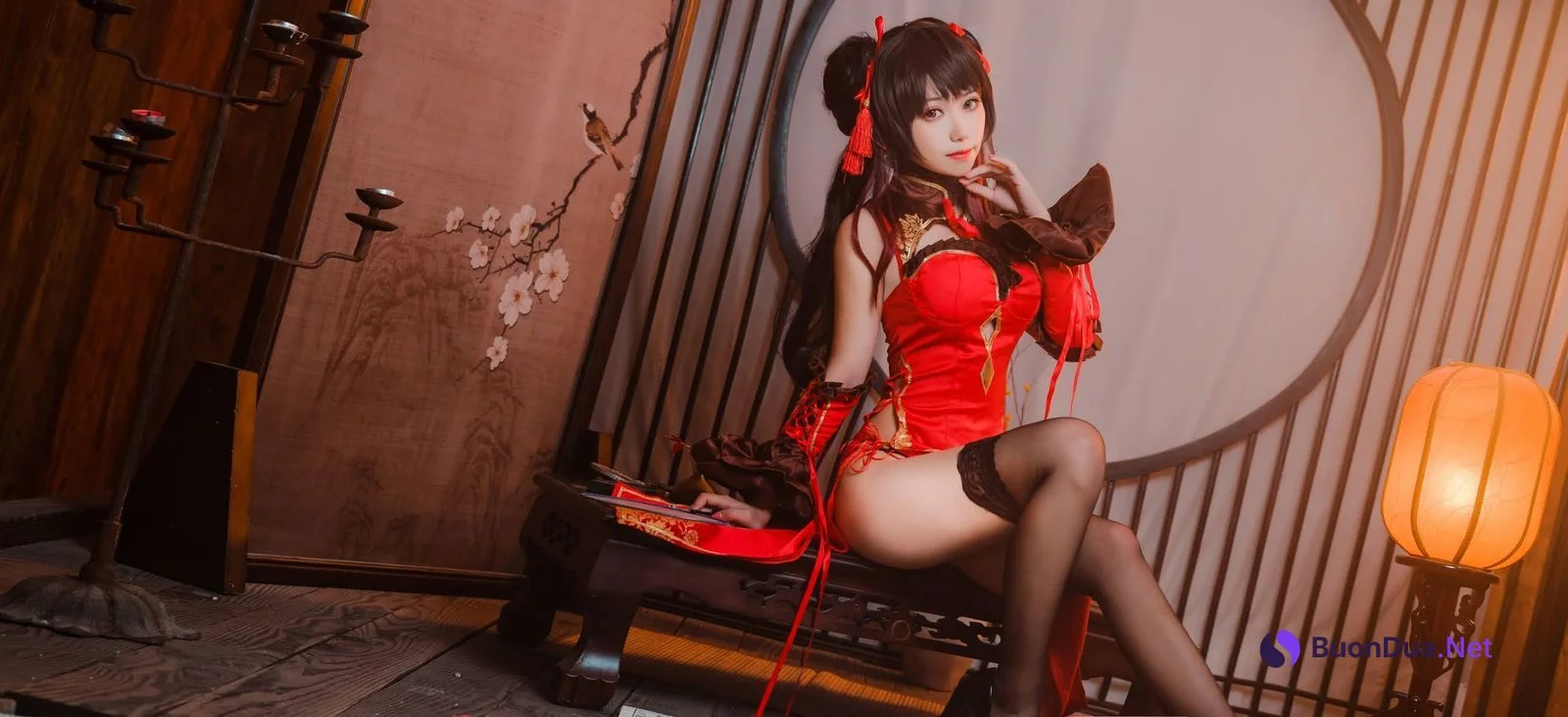 [芋圆侑子] Kurumi Tokisaki 旗袍狂三 - Photo 8