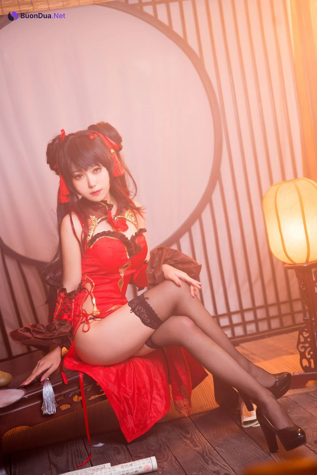 [芋圆侑子] Kurumi Tokisaki 旗袍狂三 - Photo 9