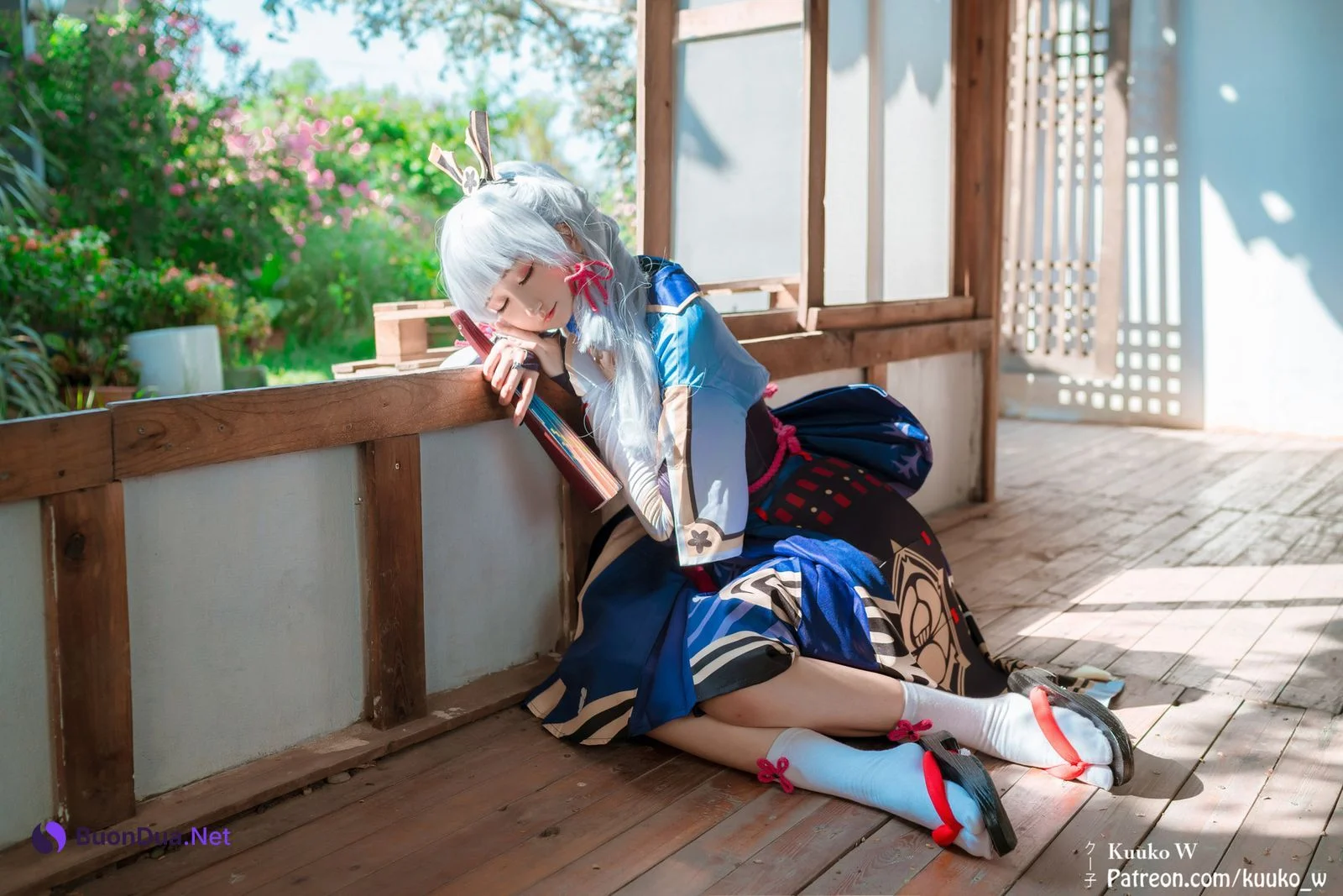 KuukoW クー子 Cosplay Ayaka kamisato - Photo 4