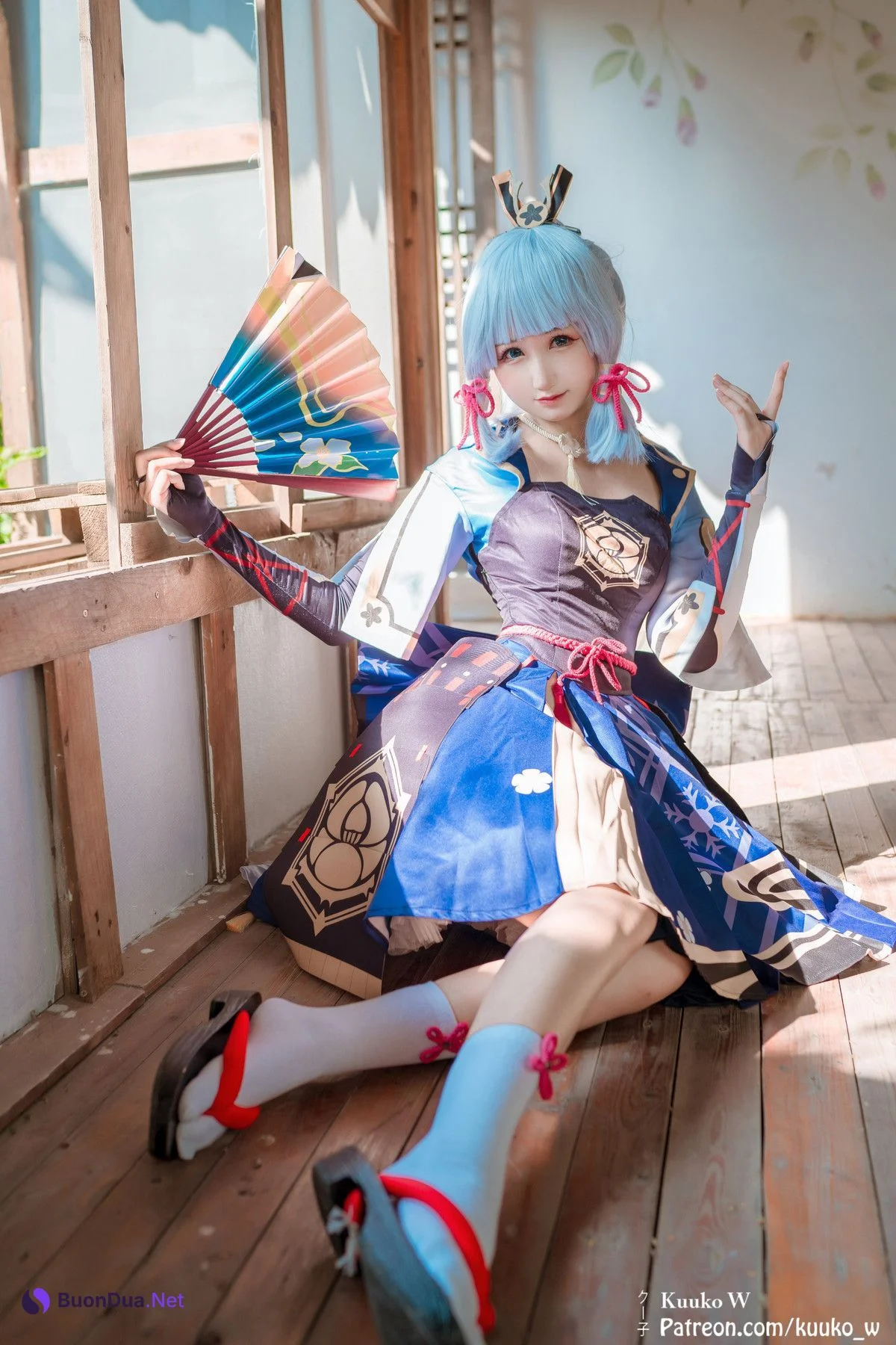 KuukoW クー子 Cosplay Ayaka kamisato - Photo 7