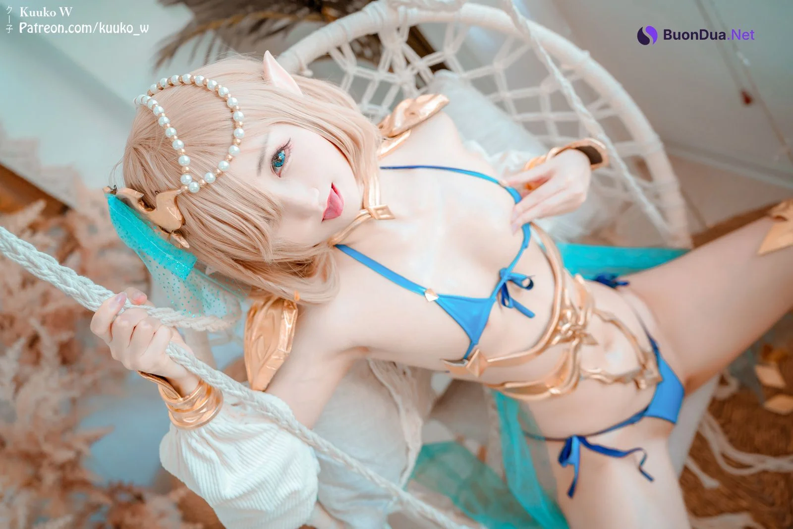 KuukoW クー子 Cosplay Elf Kukuru - Photo 13