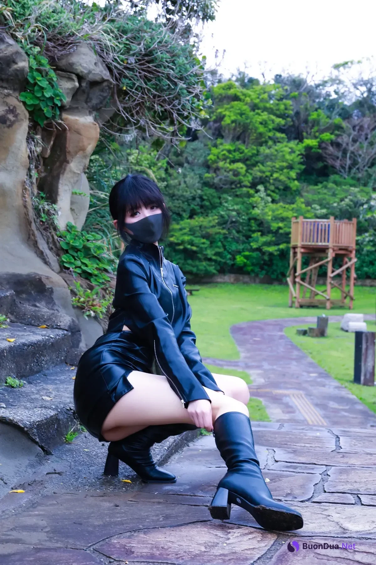 李佳LiJia 户外皮衣 Leather Jacket - 写真 5