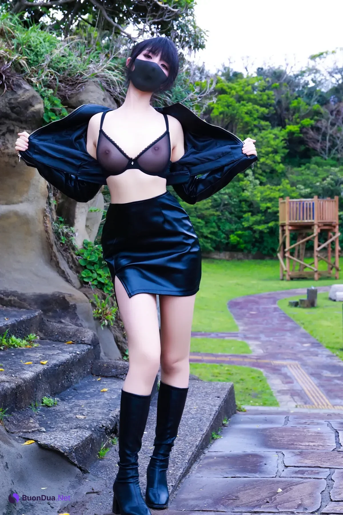 李佳LiJia 户外皮衣 Leather Jacket - 写真 7