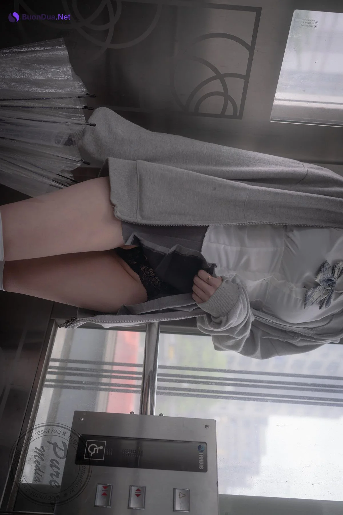 Mallang 말랑, PURE MEDIA Vol.288 ‘Moist Girl on Rainy Day’ Set.03 - 照片 10