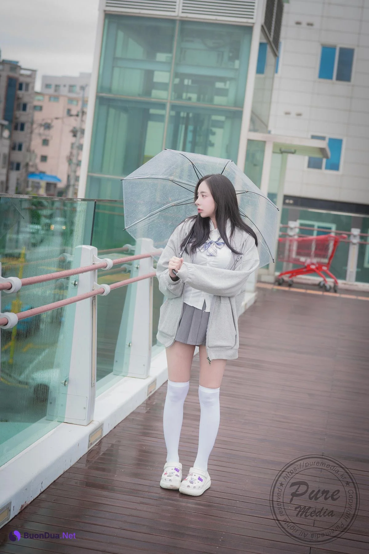 Mallang 말랑, PURE MEDIA Vol.288 ‘Moist Girl on Rainy Day’ Set.03 - 照片 5