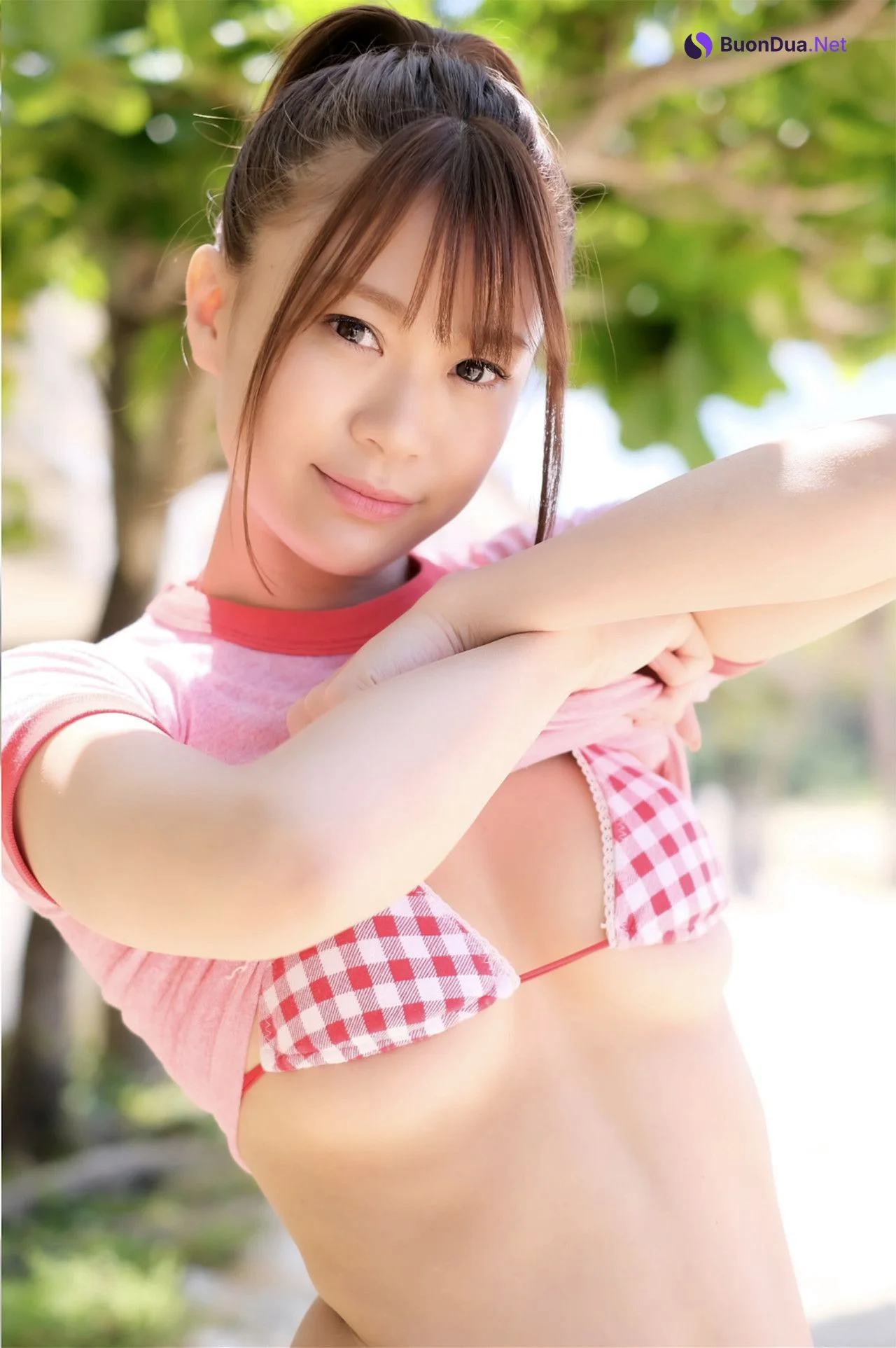 Mao Akutsu 阿久津真央, 写真集 [MAO MODE 恋するギンガムチェック] Set.02 - Photo 7