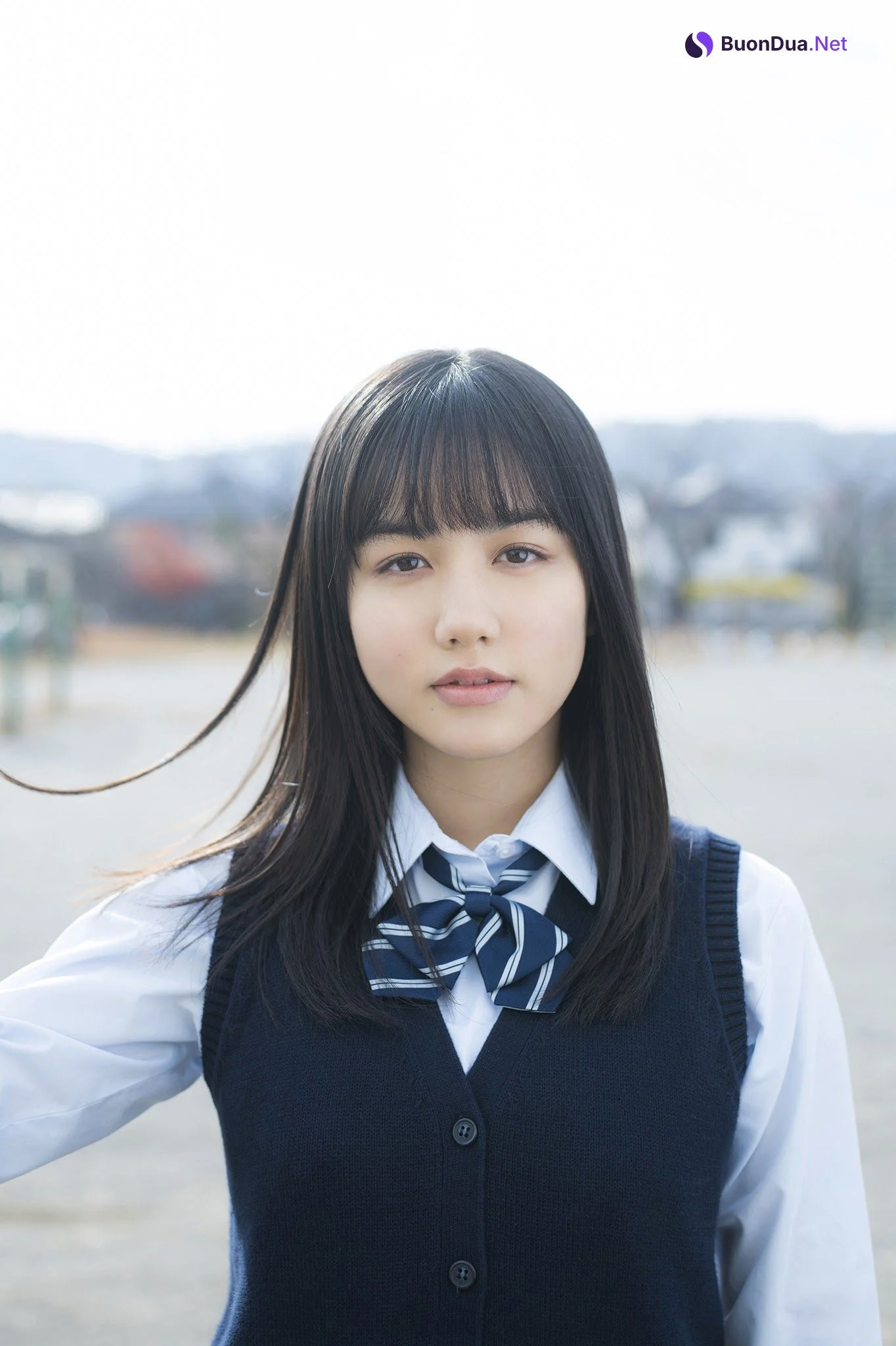Mao Goto 後藤真桜, ヤンマガWeb 後藤真桜inスクールガール 青山裕企が撮るミスマガ Set.01 - Photo 4