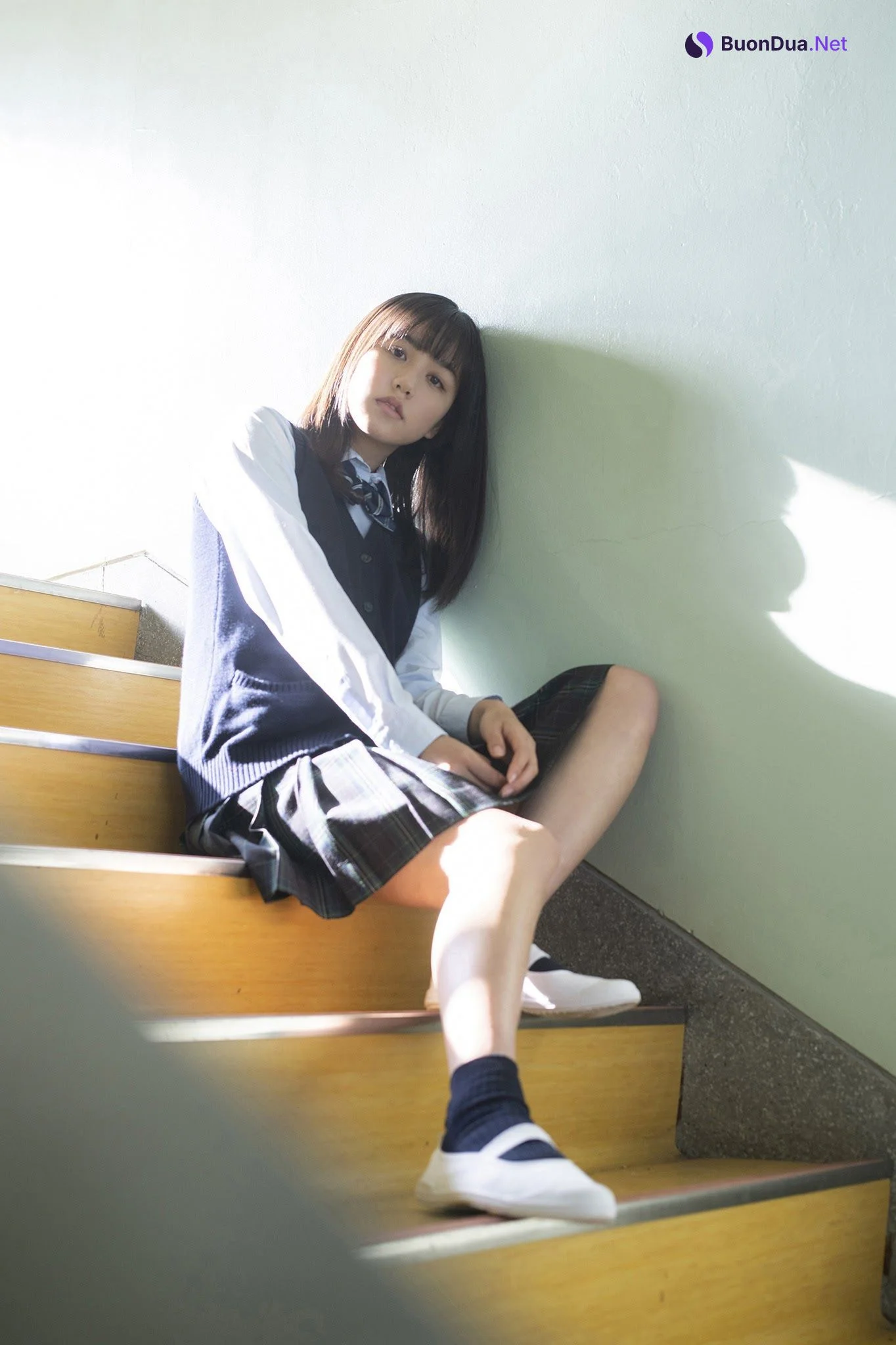Mao Goto 後藤真桜, ヤンマガWeb 後藤真桜inスクールガール 青山裕企が撮るミスマガ Set.01 - Photo 6
