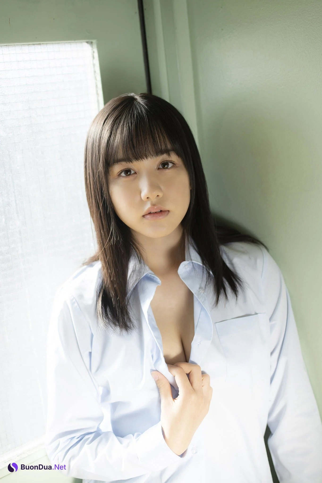 Mao Goto 後藤真桜, ヤンマガWeb 後藤真桜inスクールガール 青山裕企が撮るミスマガ Set.01 - Photo 7