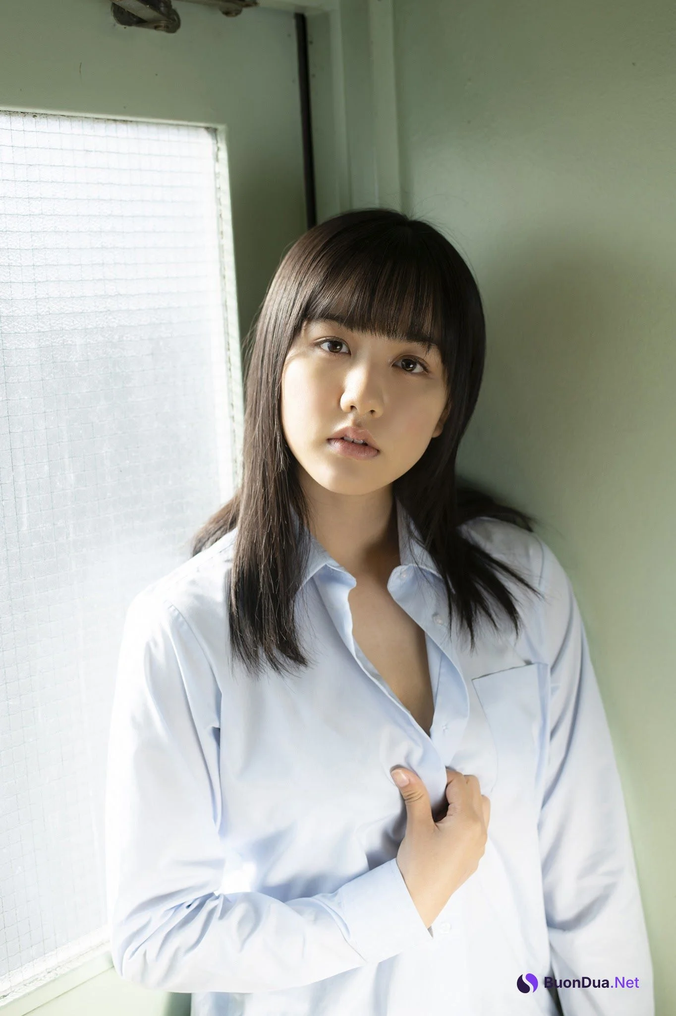 Mao Goto 後藤真桜, ヤンマガWeb 後藤真桜inスクールガール 青山裕企が撮るミスマガ Set.02 - Photo 3