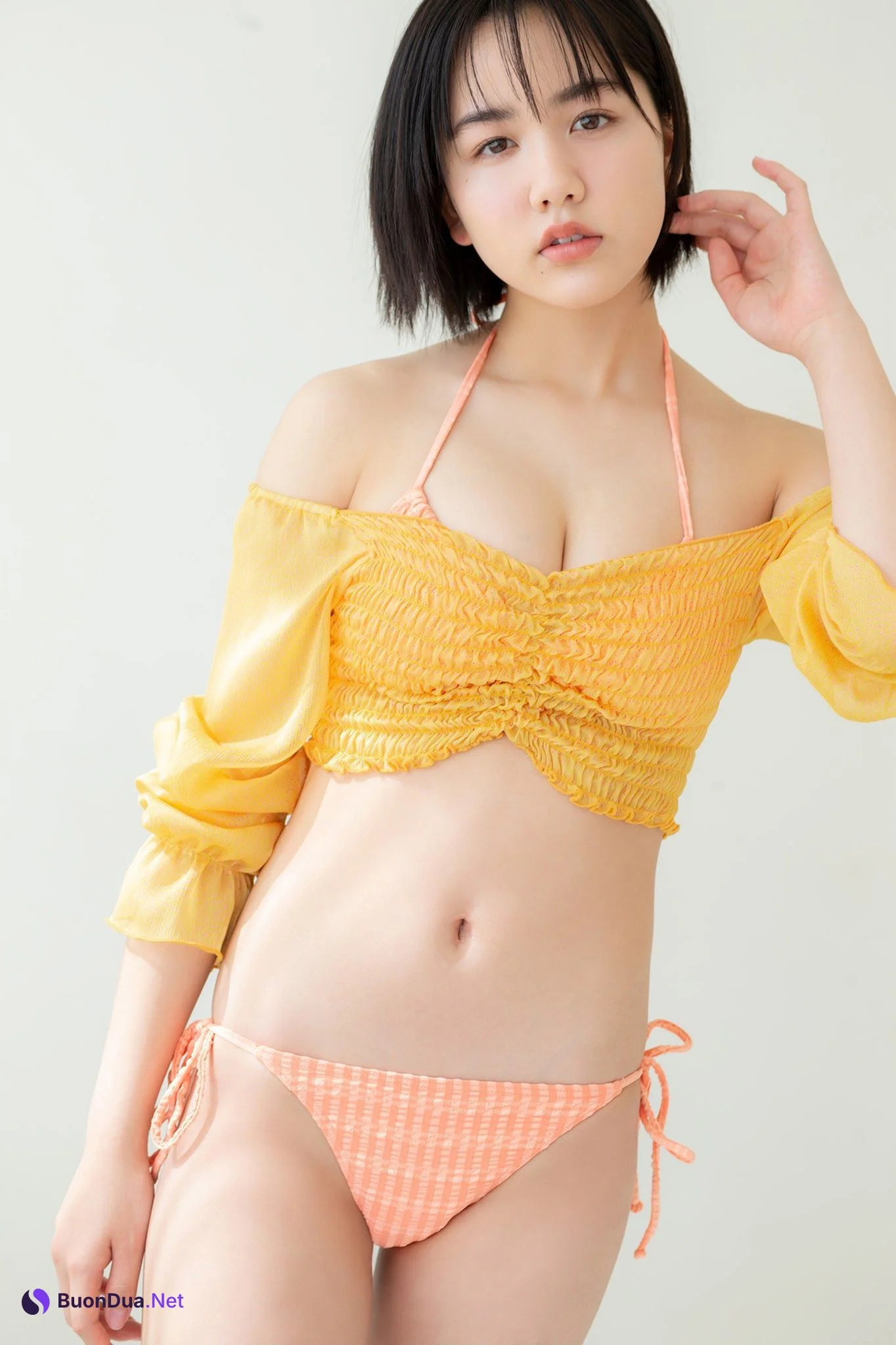 Mao Goto 後藤真桜, ヤンマガWeb 後藤真桜inスクールガール 青山裕企が撮るミスマガ Set.03 - Photo 6