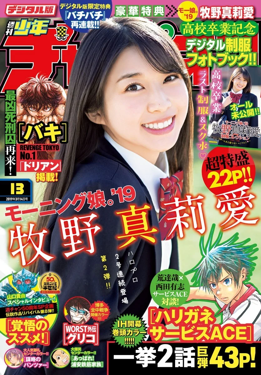 Maria Makino 牧野真莉愛, Shonen Champion 2019 No.13 (少年チャンピオン 2019年13号)