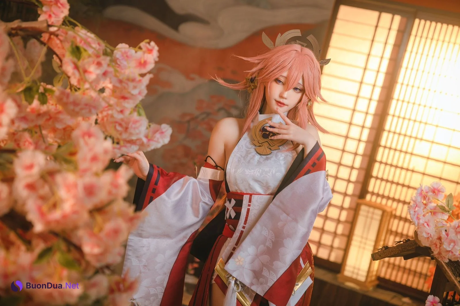 蛋黄mayo Cosplay 八重神子 - Photo 10