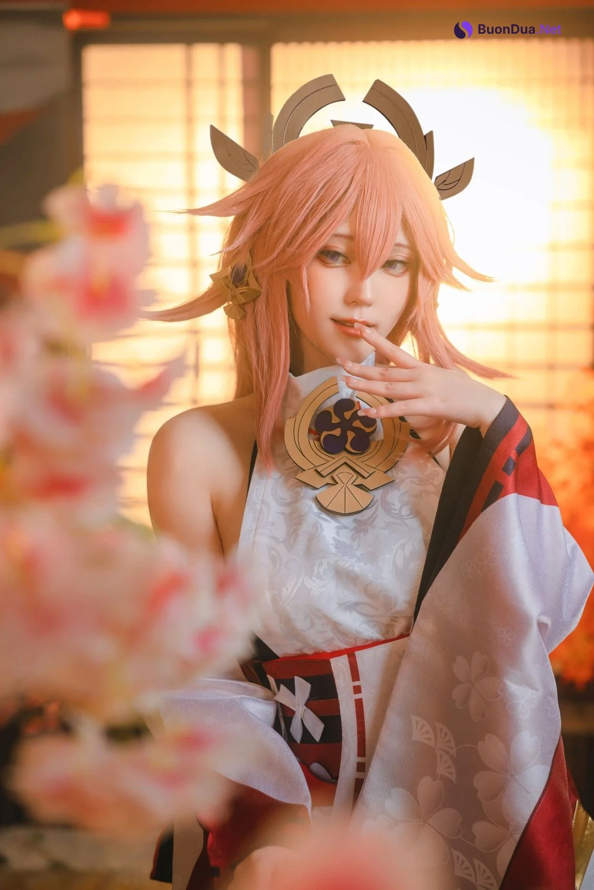蛋黄mayo Cosplay 八重神子 - Photo 11