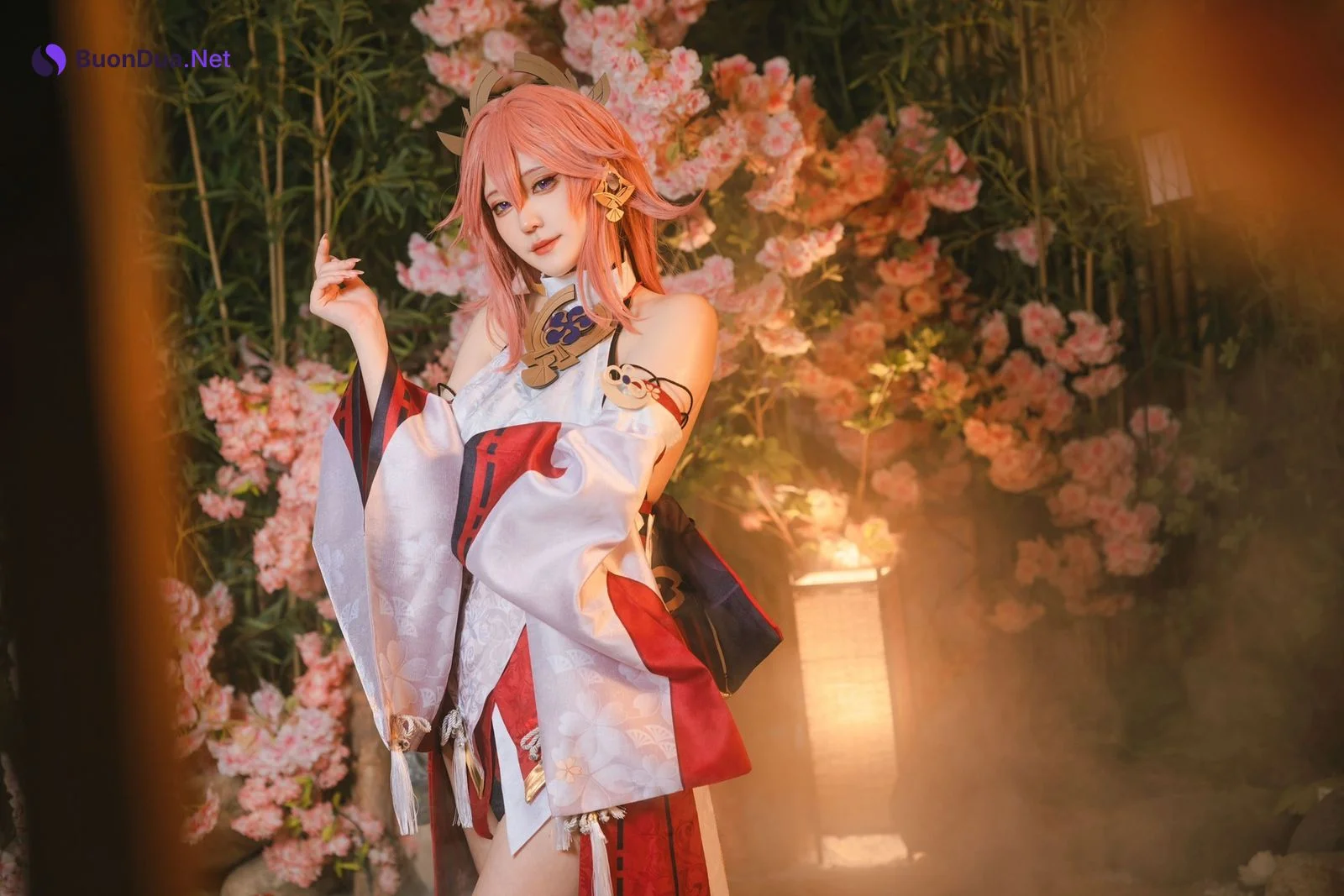 蛋黄mayo Cosplay 八重神子 - Photo 14