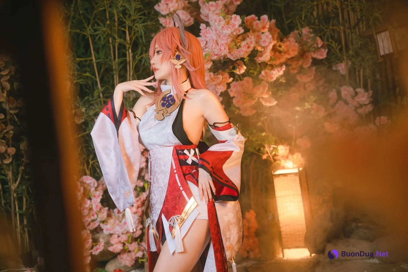 蛋黄mayo Cosplay 八重神子 - Photo 15