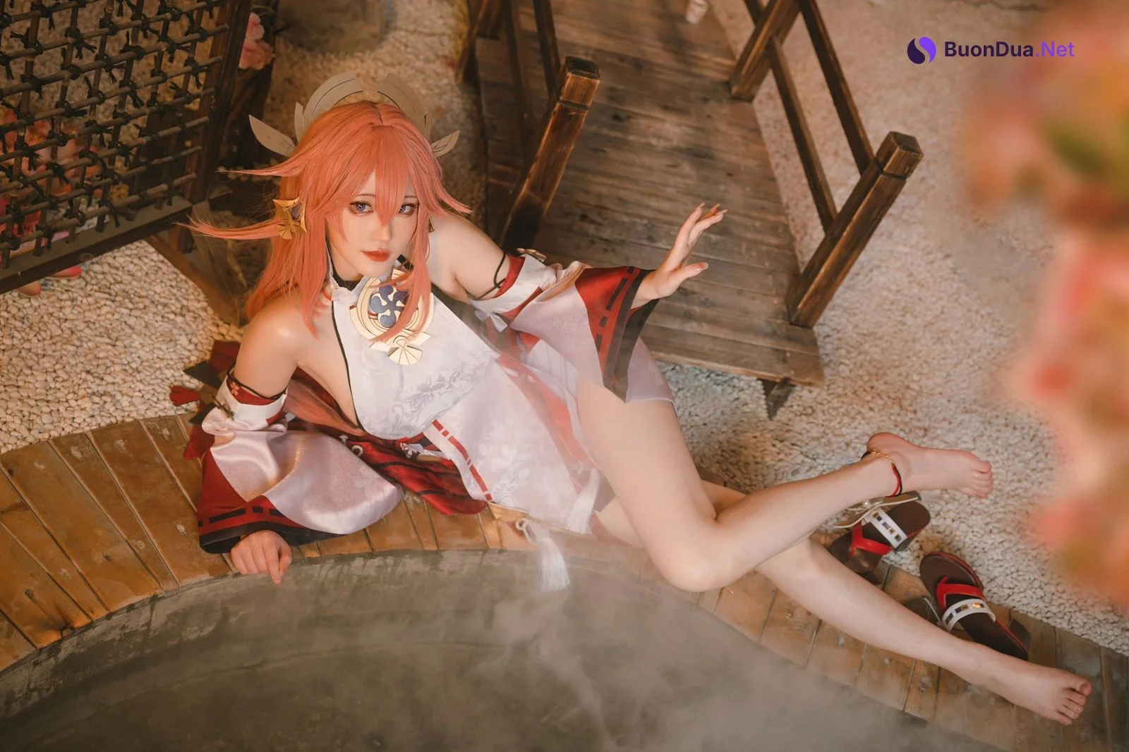 蛋黄mayo Cosplay 八重神子 - Photo 19