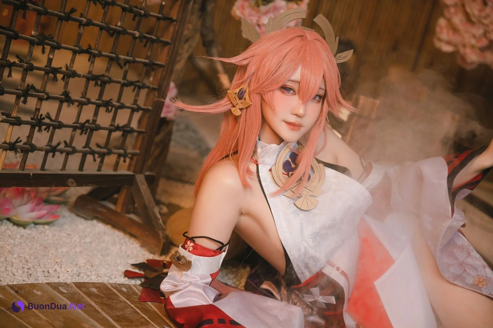 蛋黄mayo Cosplay 八重神子 - Photo 20