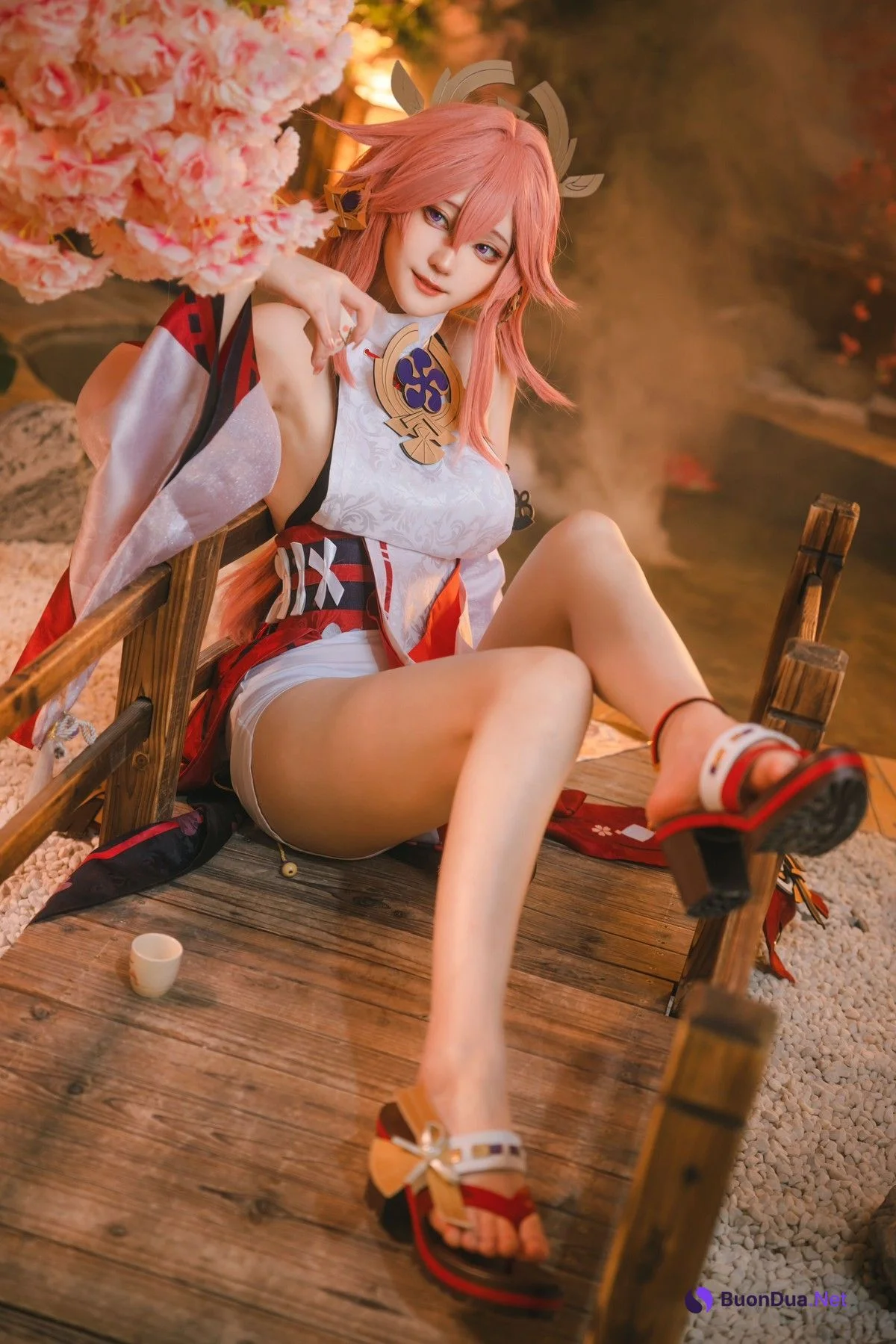 蛋黄mayo Cosplay 八重神子 - Photo 6