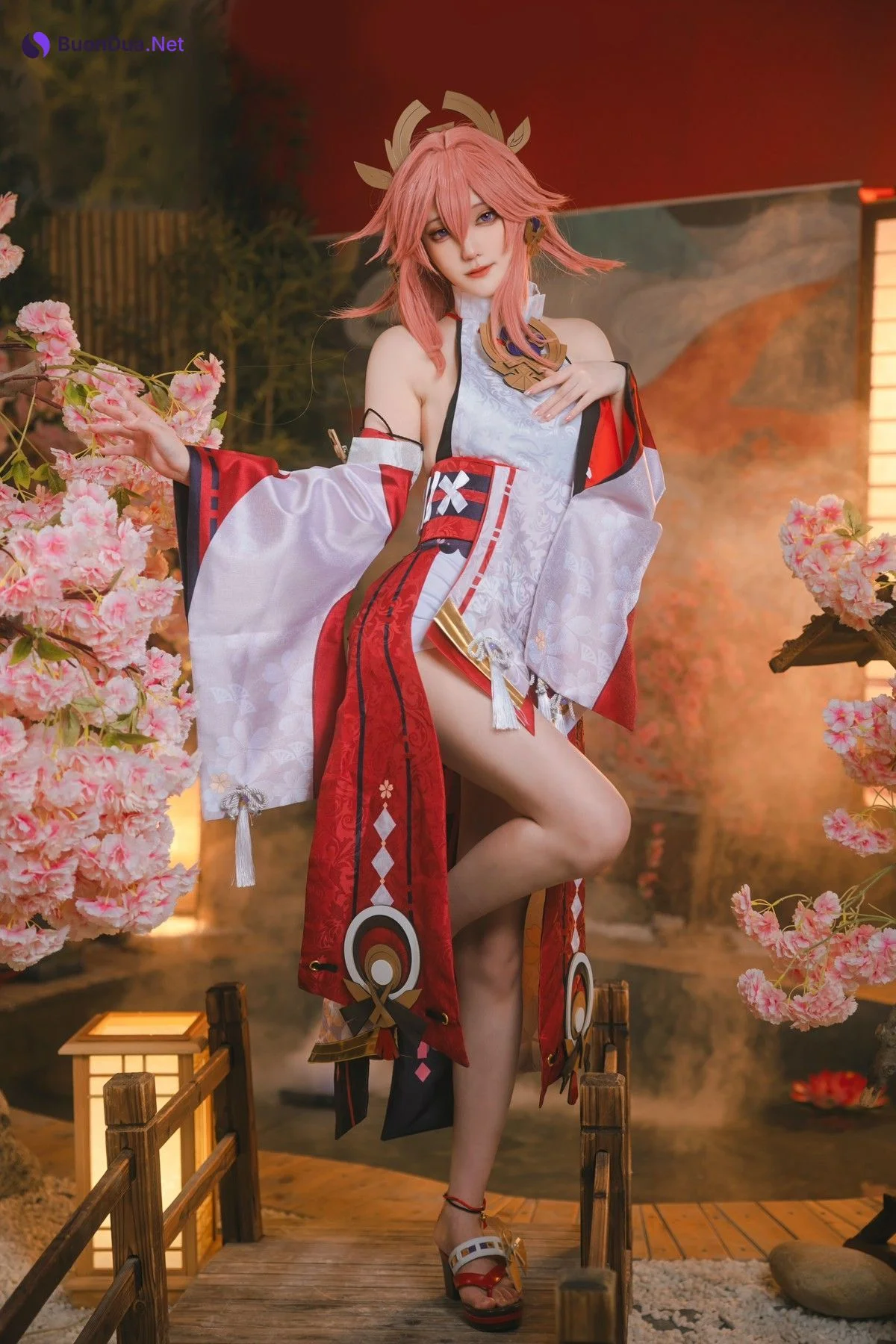 蛋黄mayo Cosplay 八重神子 - Photo 7